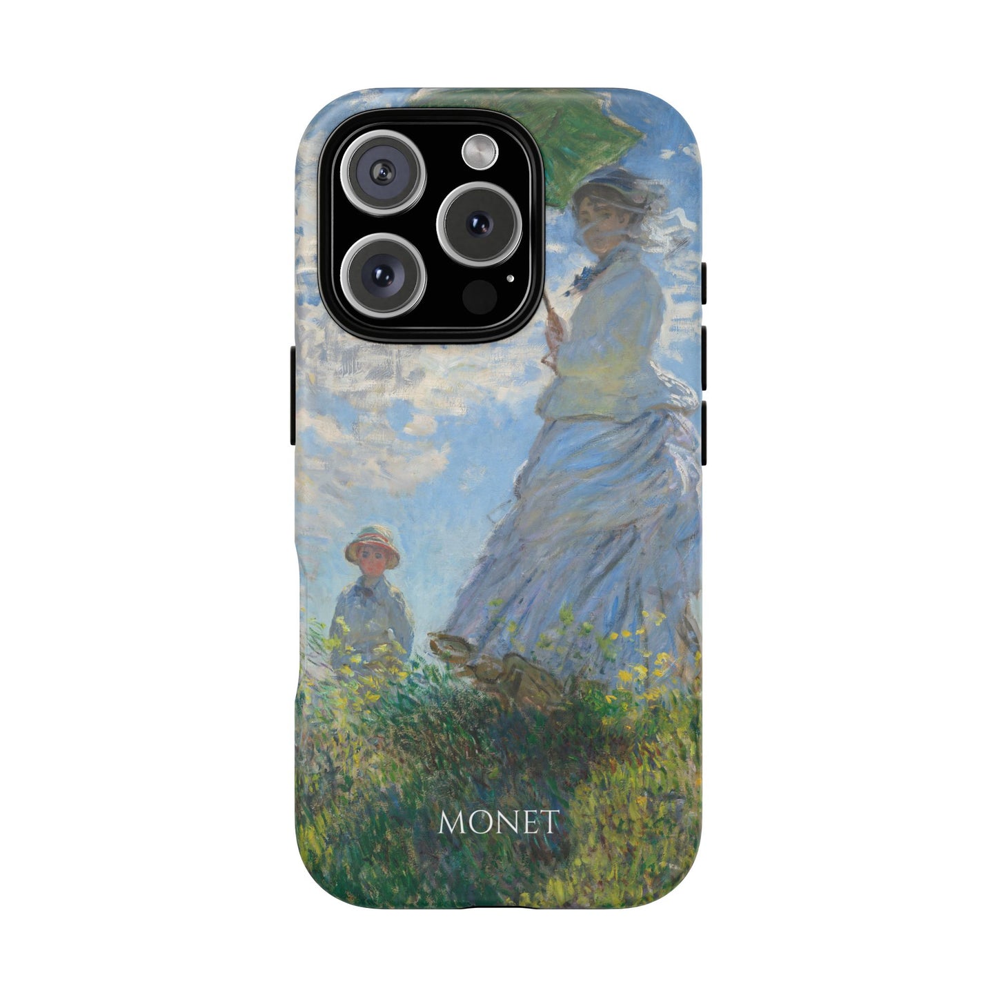 Tough Phone Case for iPhone, Samsung and Google Pixel - Monet, Woman with a Parasol - Madame Monet and Her Son (1875)