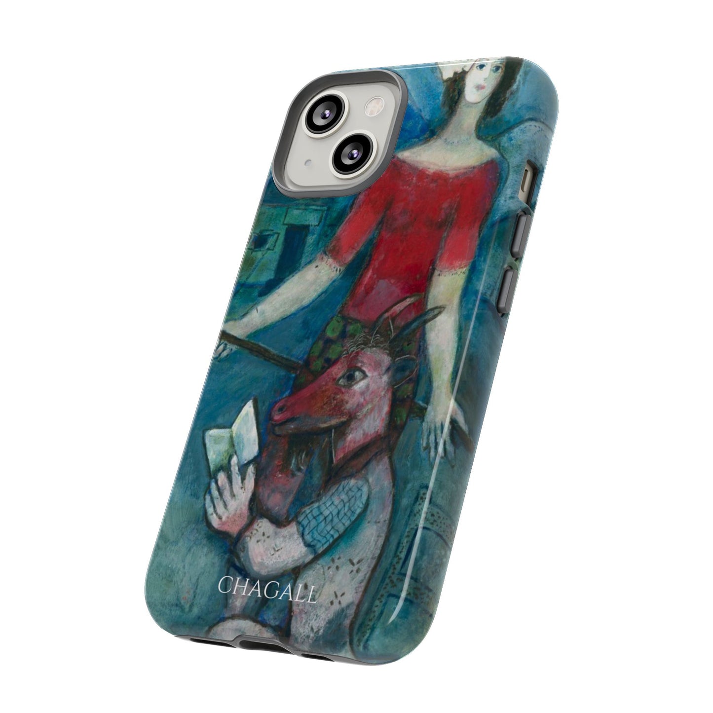 Tough Phone Case for iPhone, Samsung and Google Pixel - Chagall, The Angel and the Reader (1930)