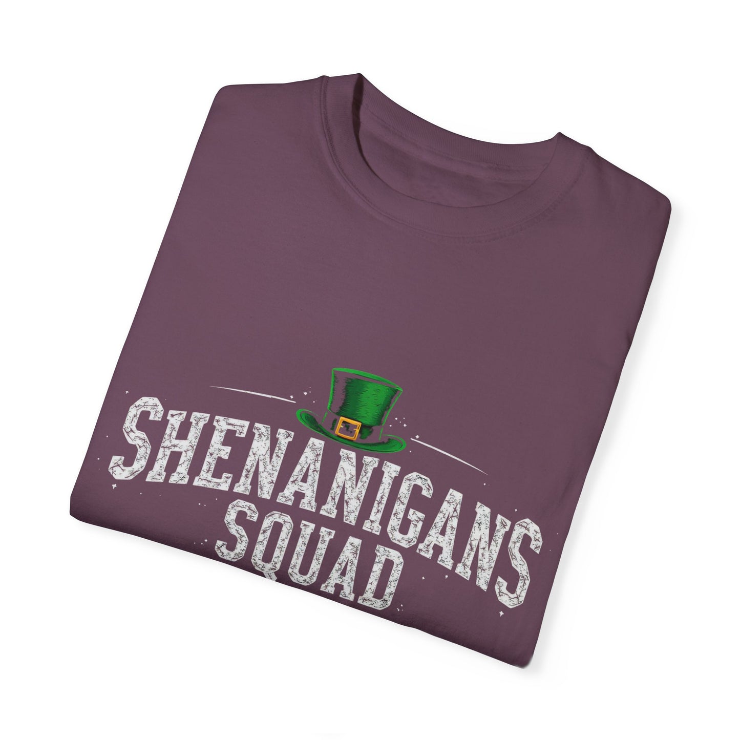 Comfort Colors 1717 Unisex Garment-Dyed T-shirt - Shenanigans Squad St. Patrick’s Day Design