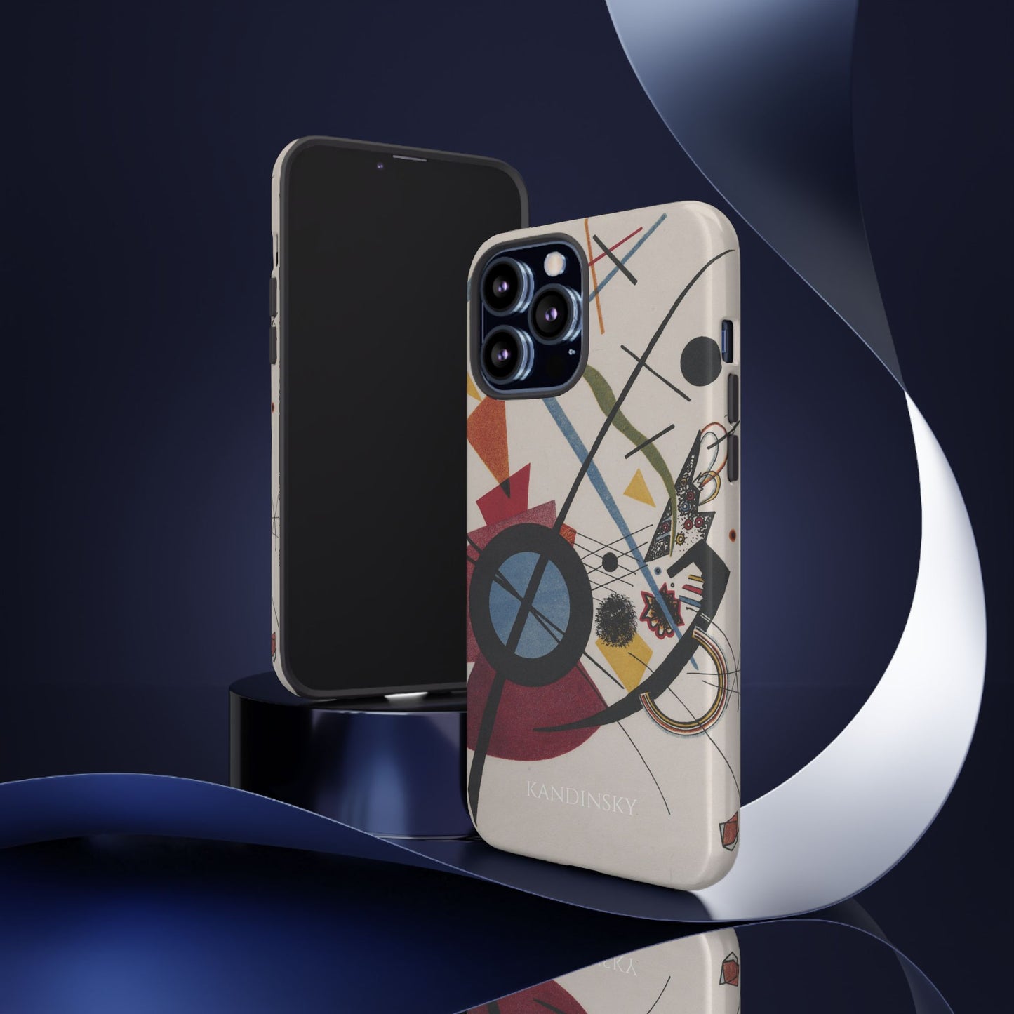 Tough Phone Case for iPhone, Samsung and Google Pixel - Kandinsky, Violett (1923)