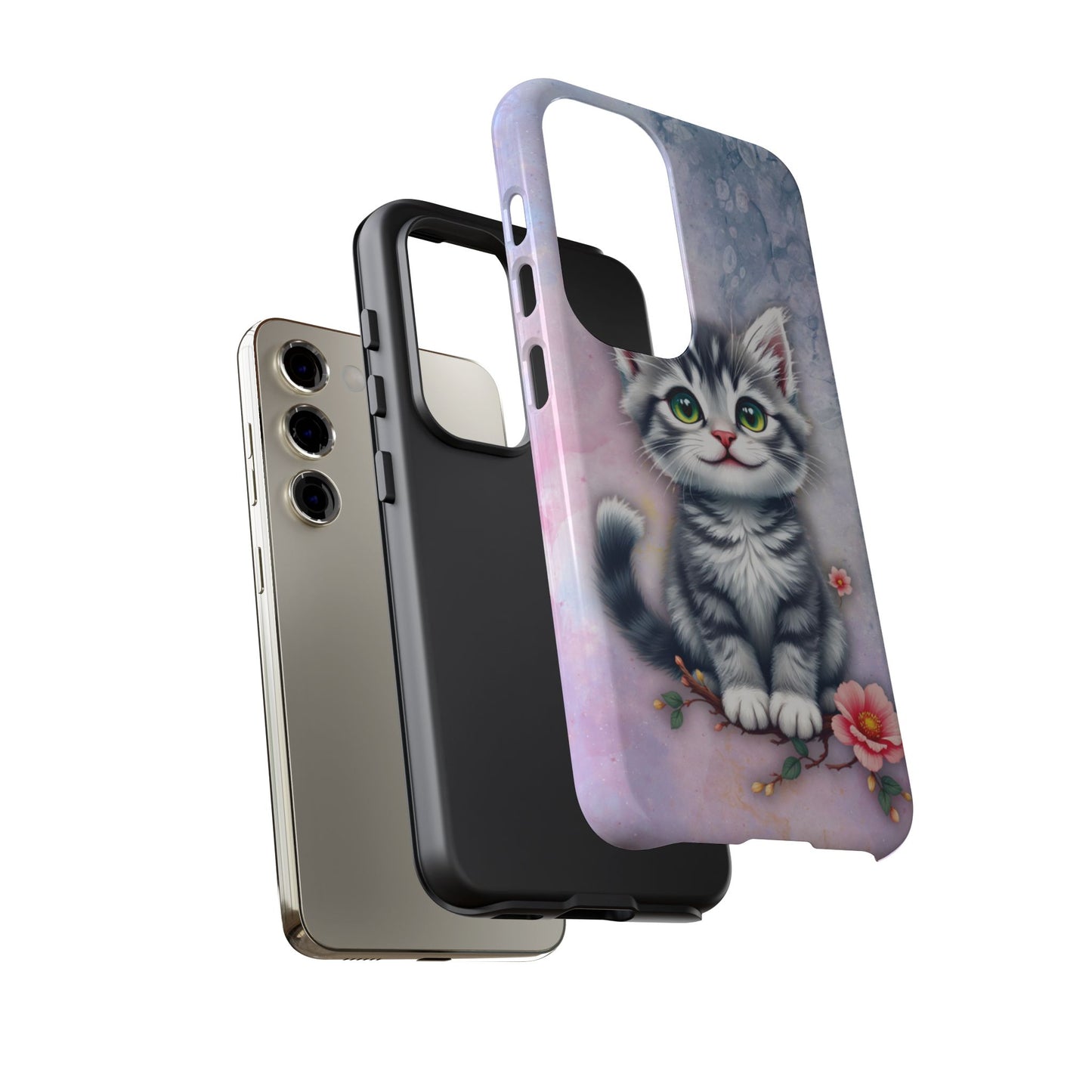 Tough Phone Case for iPhone, Samsung and Google Pixel - Dem Putty Tat Series (v1)