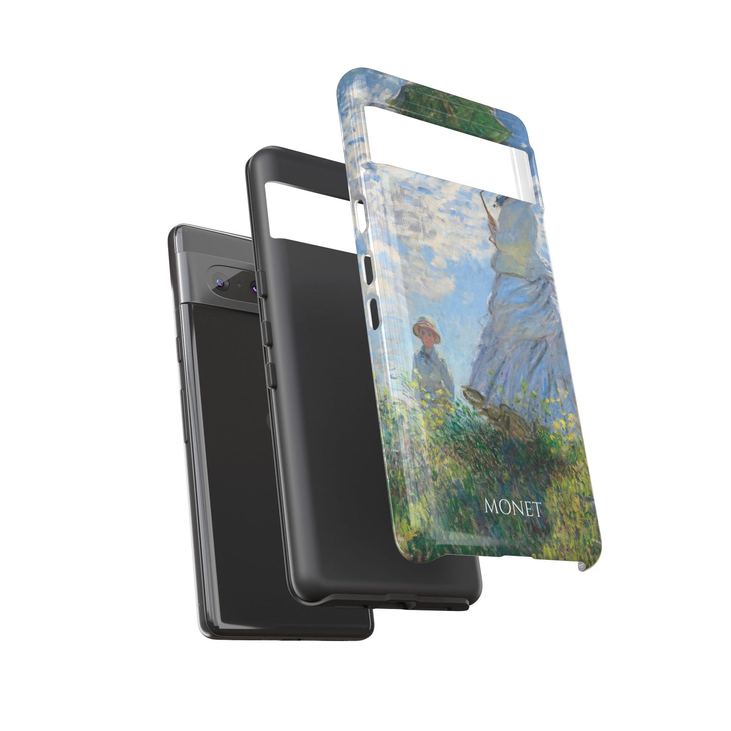 Tough Phone Case for iPhone, Samsung and Google Pixel - Monet, Woman with a Parasol - Madame Monet and Her Son (1875)