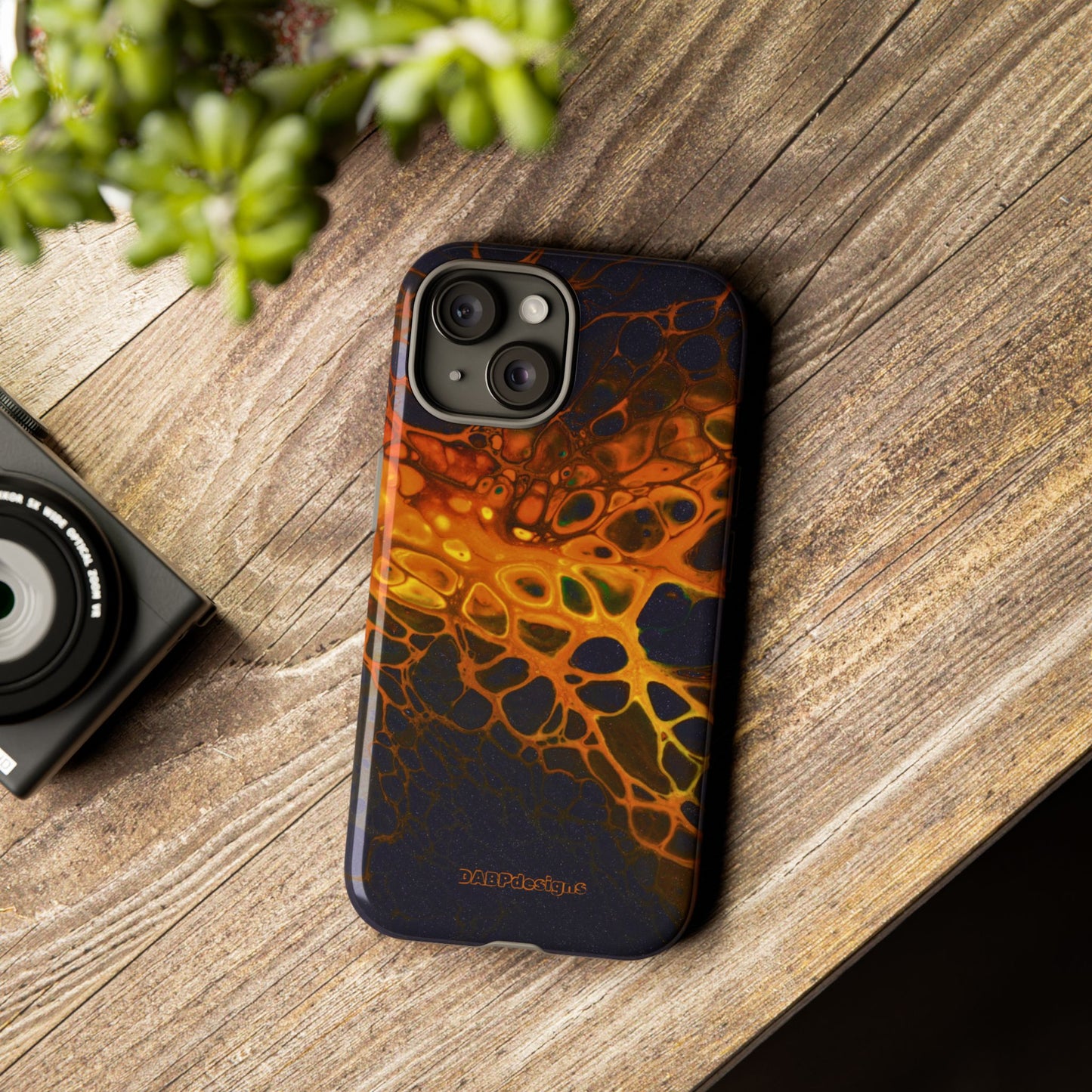 Tough Phone Case for iPhone, Samsung and Google Pixel - DABPdesigns Acrylic Abstract Design (v2)