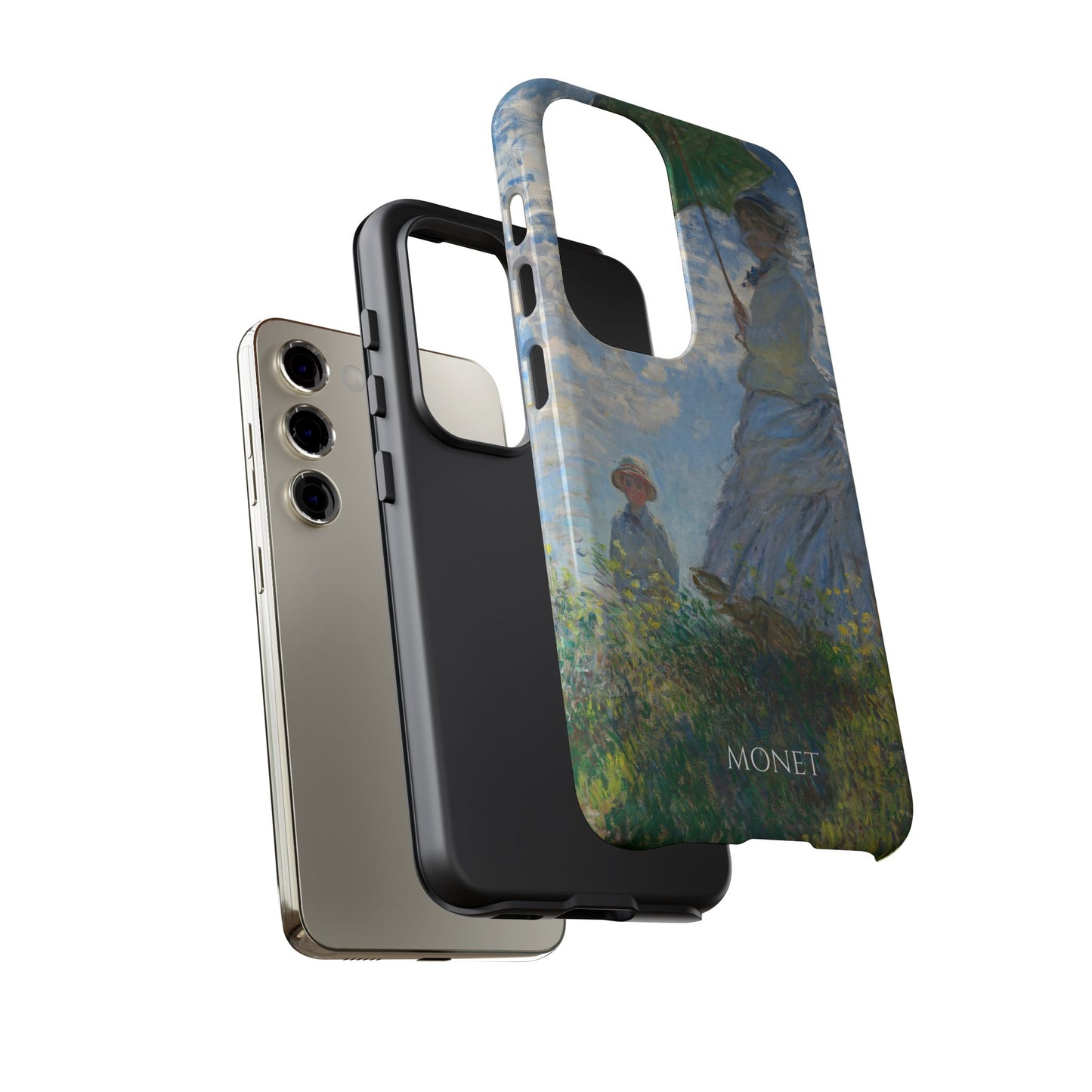Tough Phone Case for iPhone, Samsung and Google Pixel - Monet, Woman with a Parasol - Madame Monet and Her Son (1875)