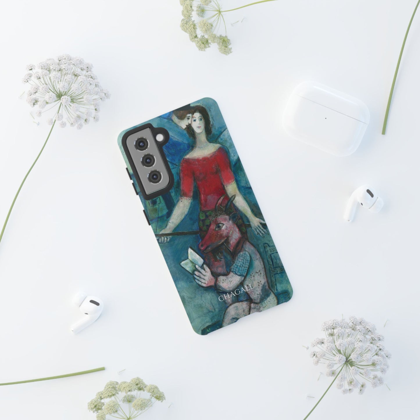 Tough Phone Case for iPhone, Samsung and Google Pixel - Chagall, The Angel and the Reader (1930)