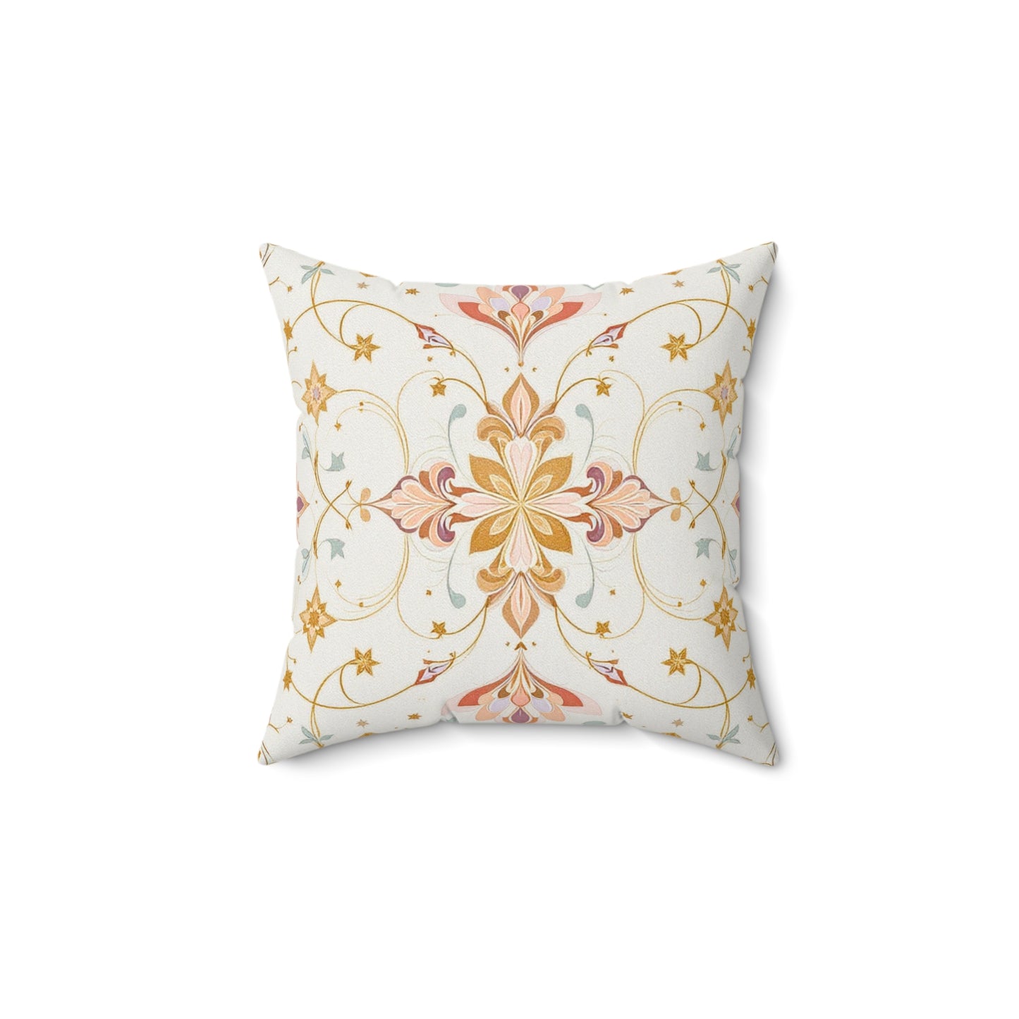 Celestial Elegance – Ornate Pastel Luxe Design Throw Pillow