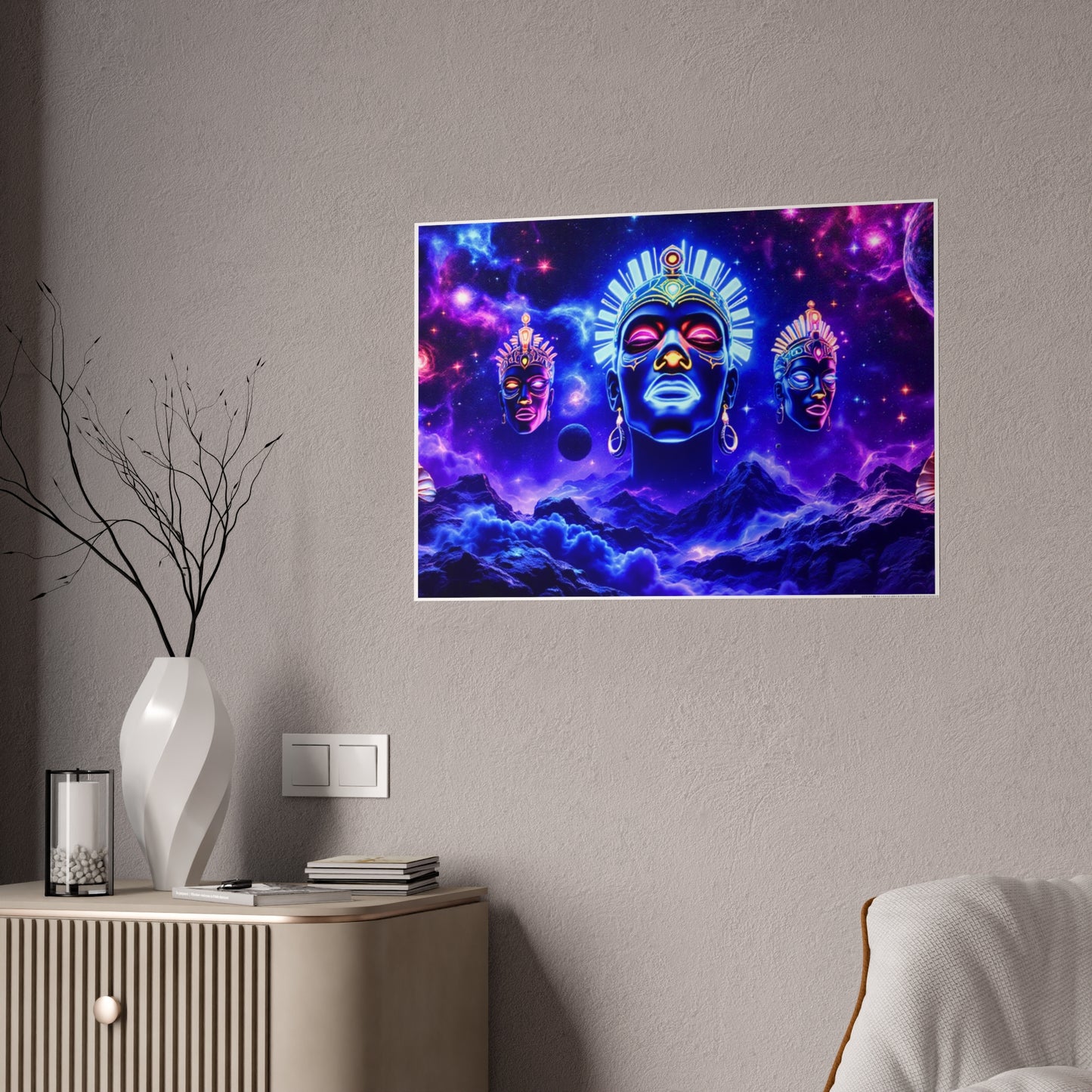 Jazz-Inspired Glossy Poster Art | Voodoo Vibes