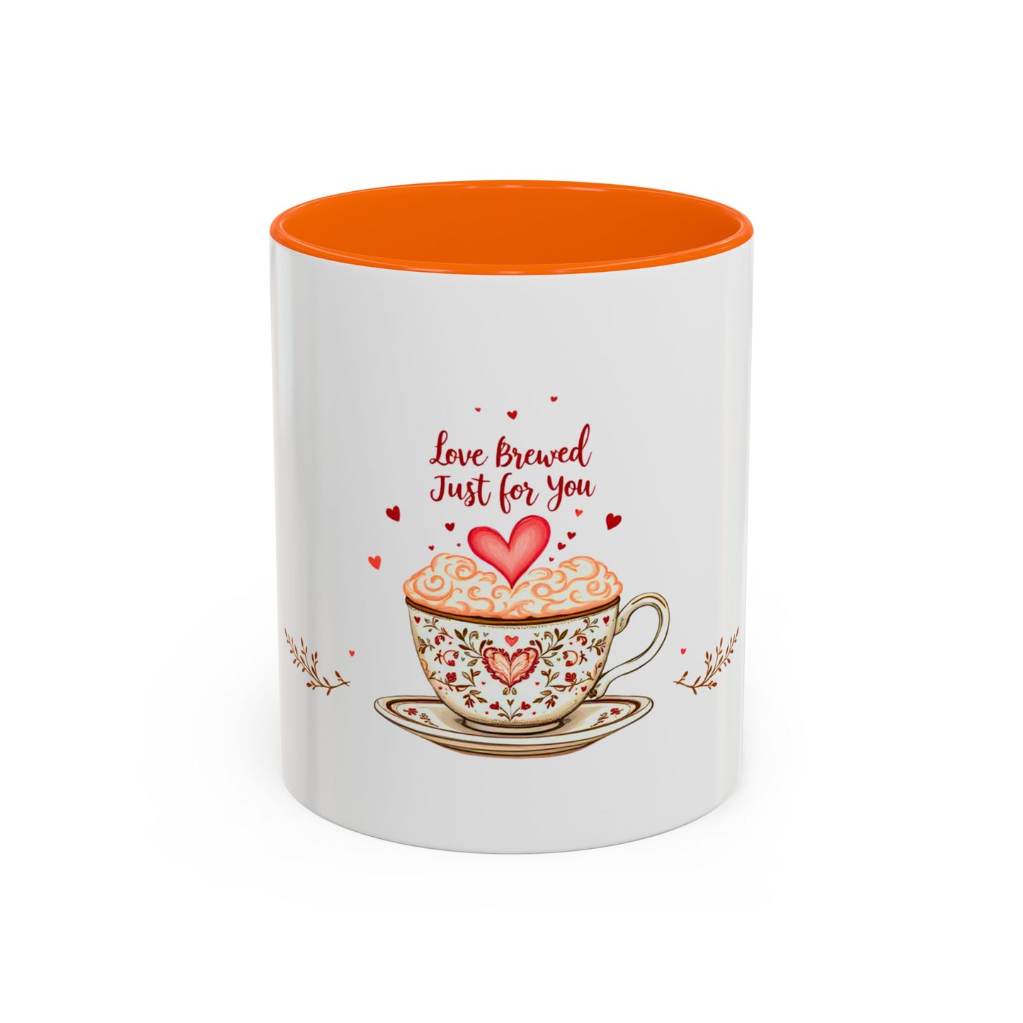 Love Brewed Just for You - Romantic Coffee Mug (11oz, 15oz)