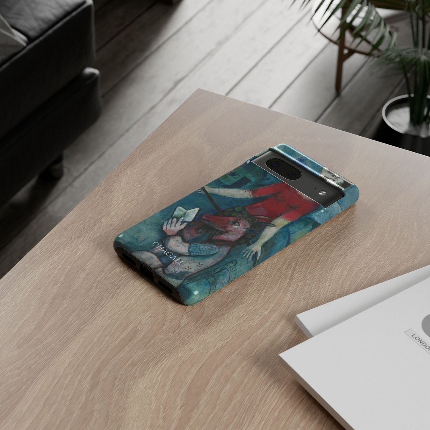 Tough Phone Case for iPhone, Samsung and Google Pixel - Chagall, The Angel and the Reader (1930)