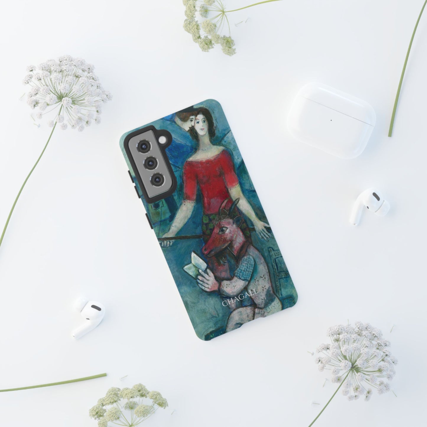 Tough Phone Case for iPhone, Samsung and Google Pixel - Chagall, The Angel and the Reader (1930)