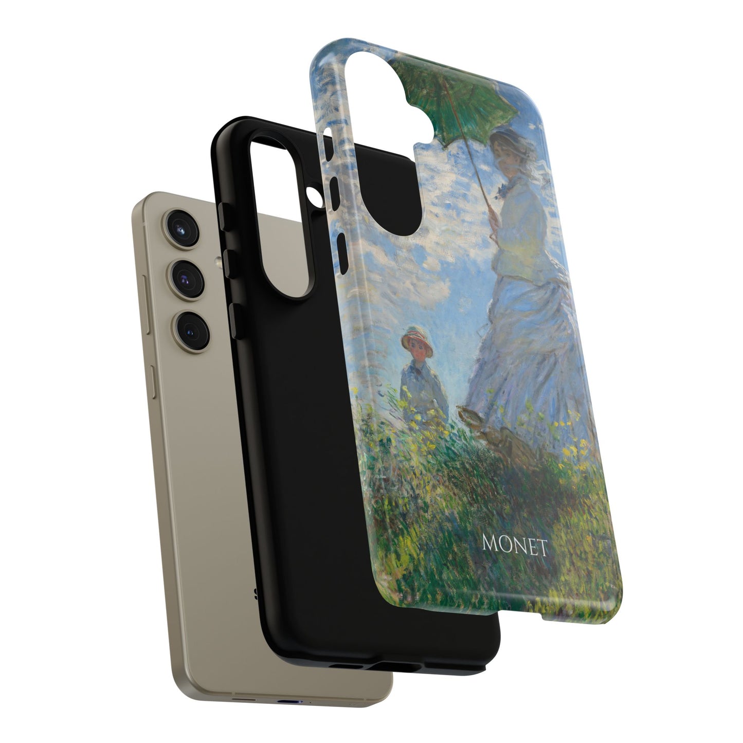 Tough Phone Case for iPhone, Samsung and Google Pixel - Monet, Woman with a Parasol - Madame Monet and Her Son (1875)
