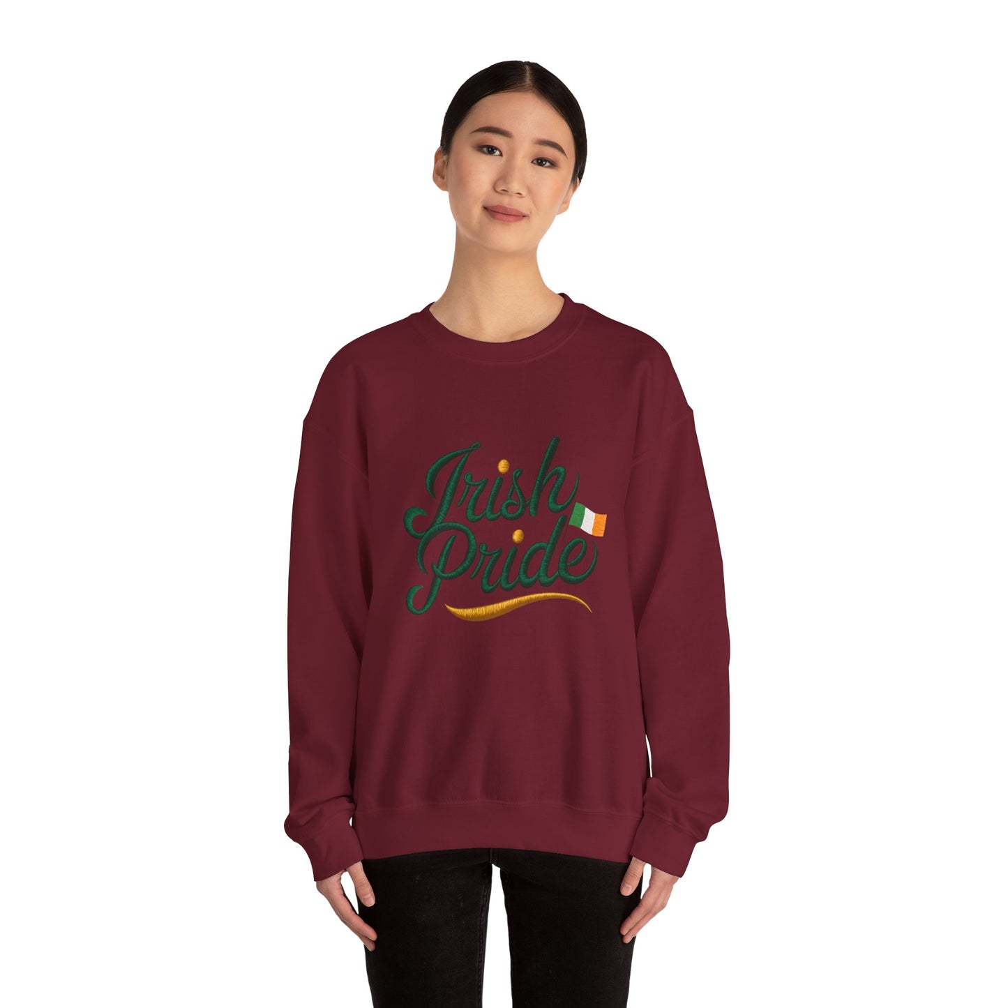 Gildan 18000 Unisex Heavy Blend™ Crewneck Sweatshirt - Irish Pride St. Patrick’s Day Design