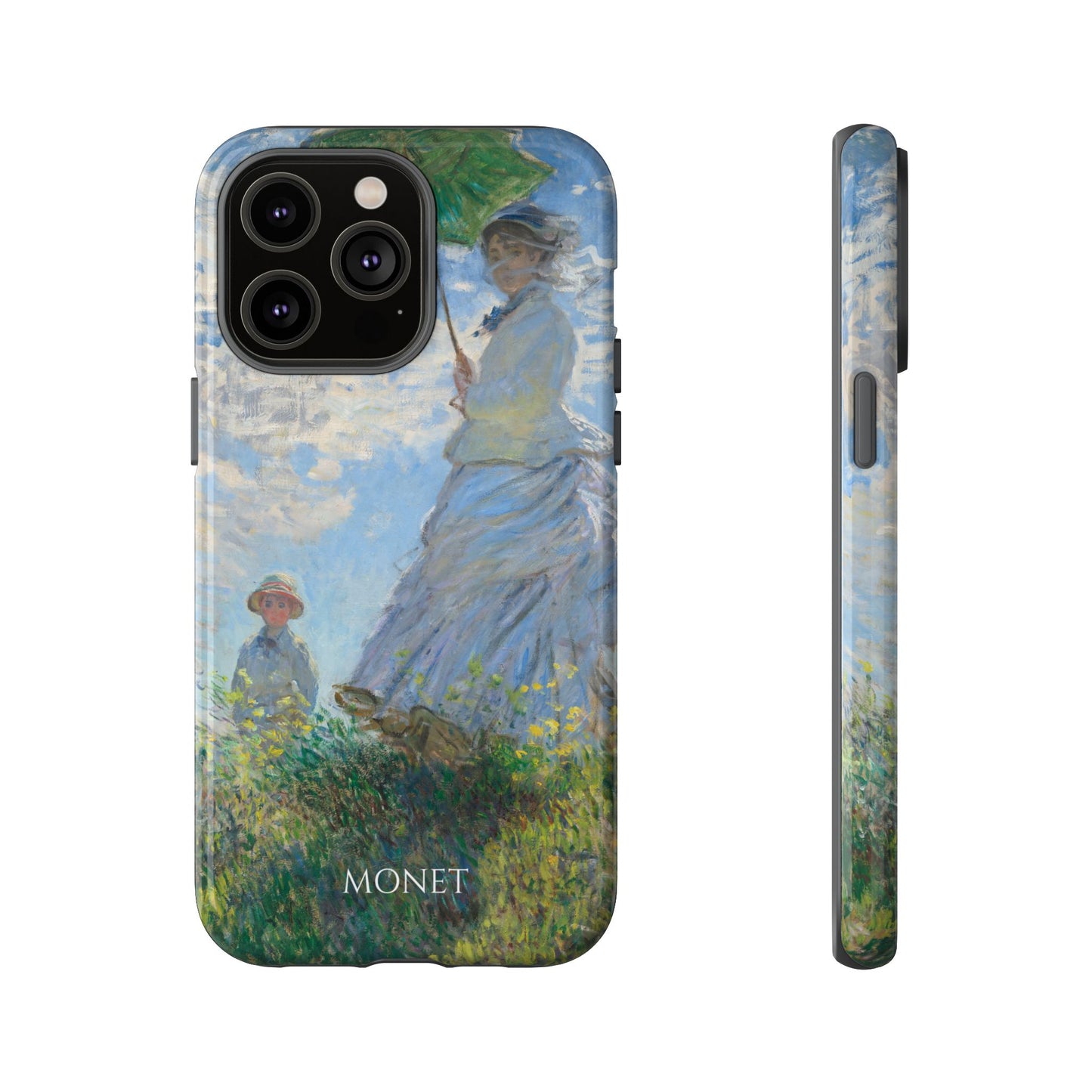Tough Phone Case for iPhone, Samsung and Google Pixel - Monet, Woman with a Parasol - Madame Monet and Her Son (1875)