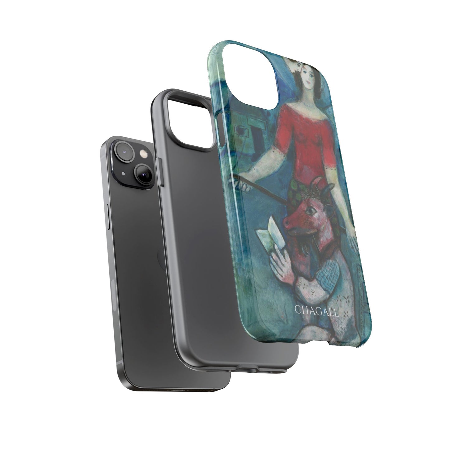 Tough Phone Case for iPhone, Samsung and Google Pixel - Chagall, The Angel and the Reader (1930)