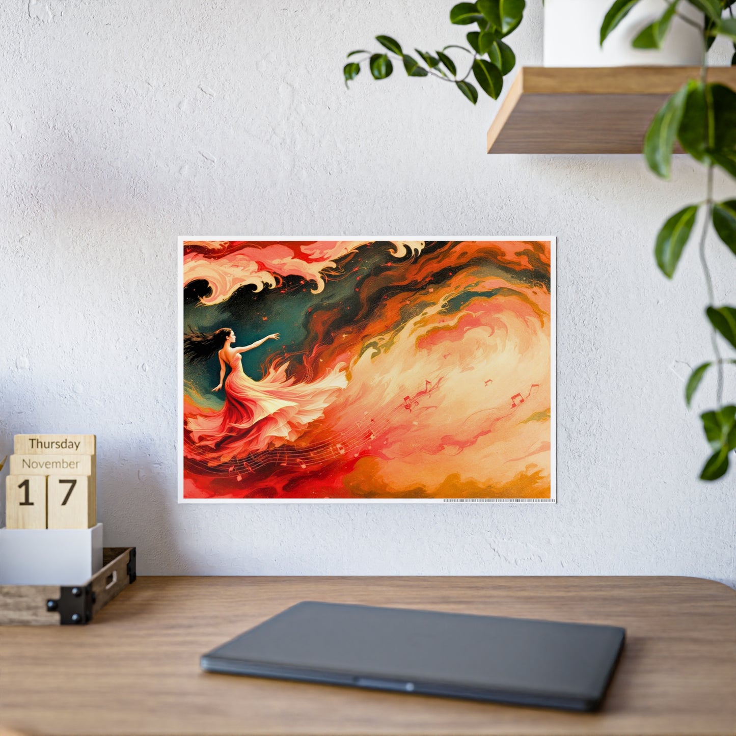 Jazz-Inspired Glossy Poster Art | Flamenco Dream