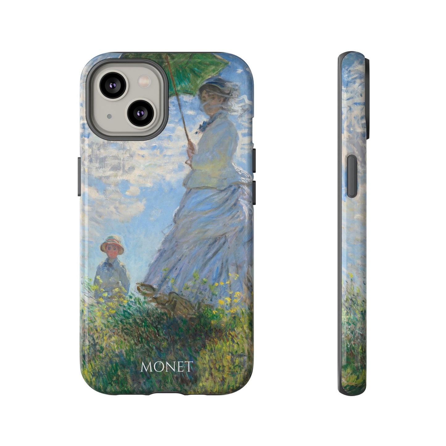 Tough Phone Case for iPhone, Samsung and Google Pixel - Monet, Woman with a Parasol - Madame Monet and Her Son (1875)