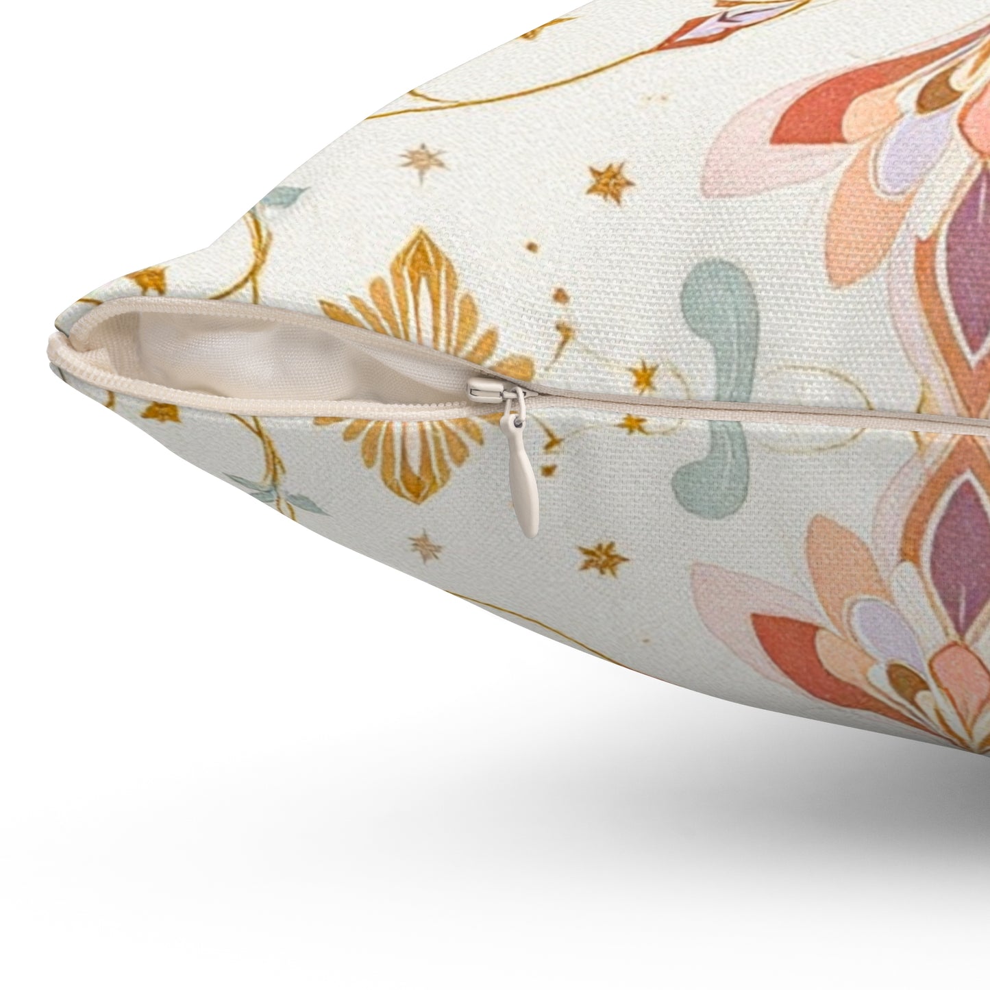 Celestial Elegance – Ornate Pastel Luxe Design Throw Pillow