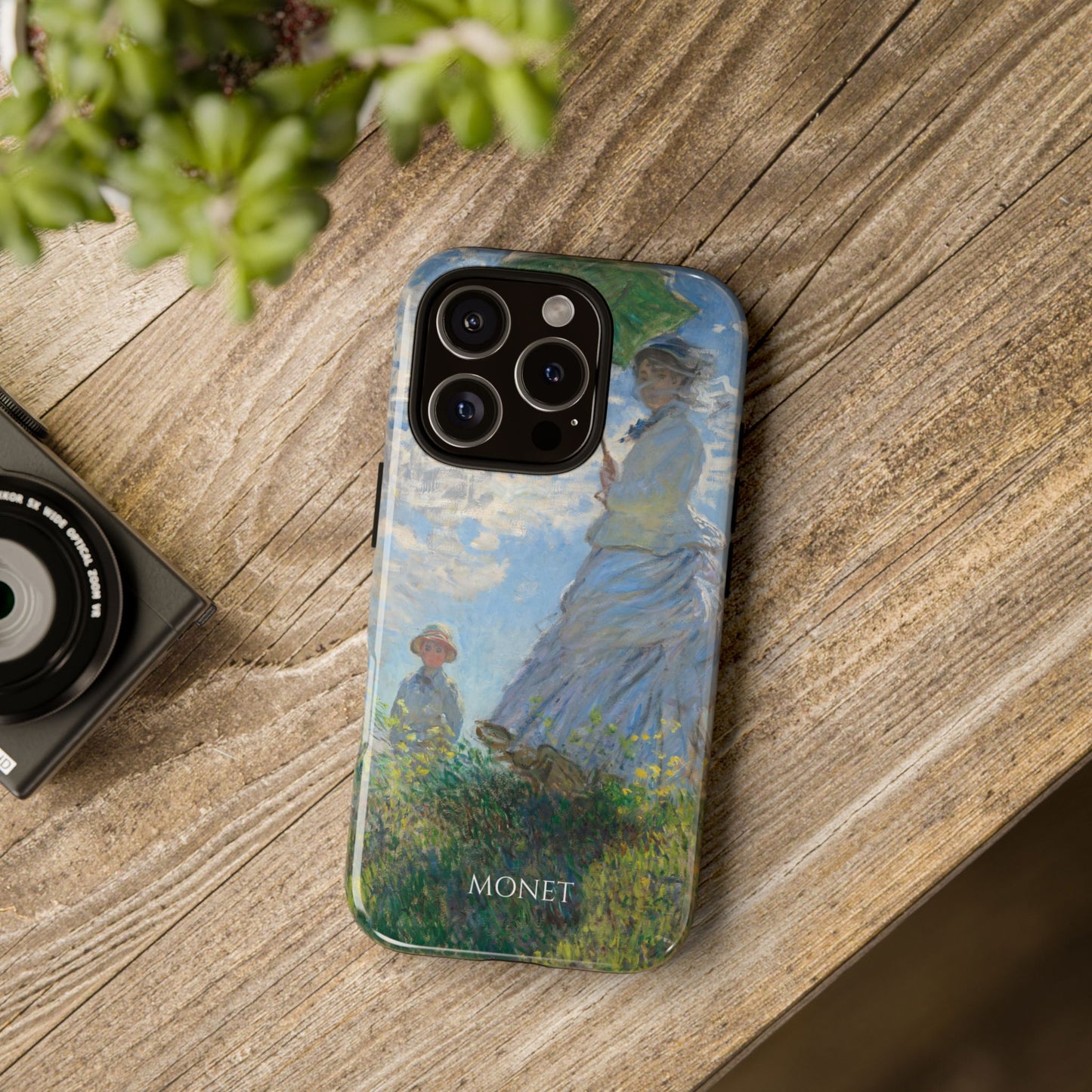 Tough Phone Case for iPhone, Samsung and Google Pixel - Monet, Woman with a Parasol - Madame Monet and Her Son (1875)