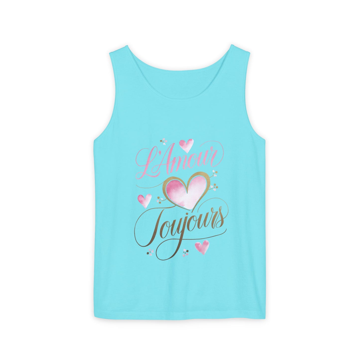 Comfort Colors® 9360 Women's Garment-Dyed Tank Top - L’Amour Toujours – Romantic French Love Design
