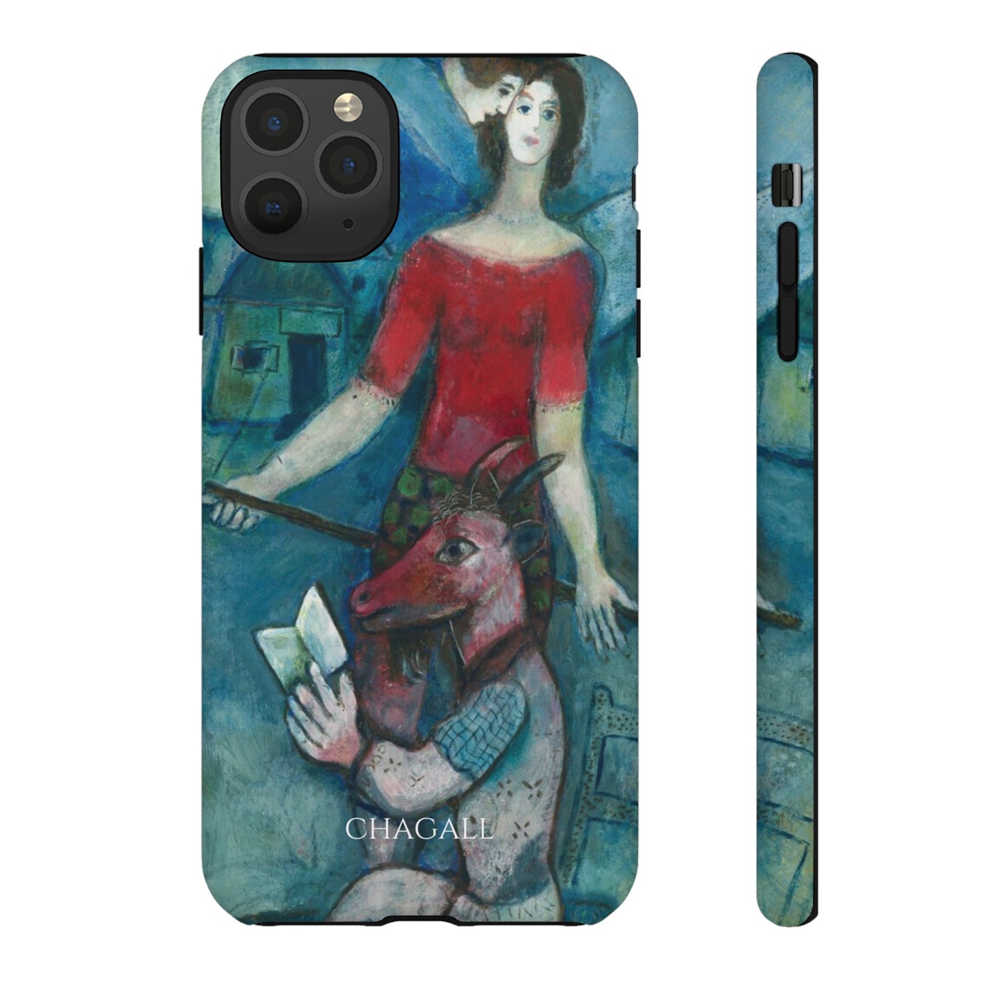 Tough Phone Case for iPhone, Samsung and Google Pixel - Chagall, The Angel and the Reader (1930)