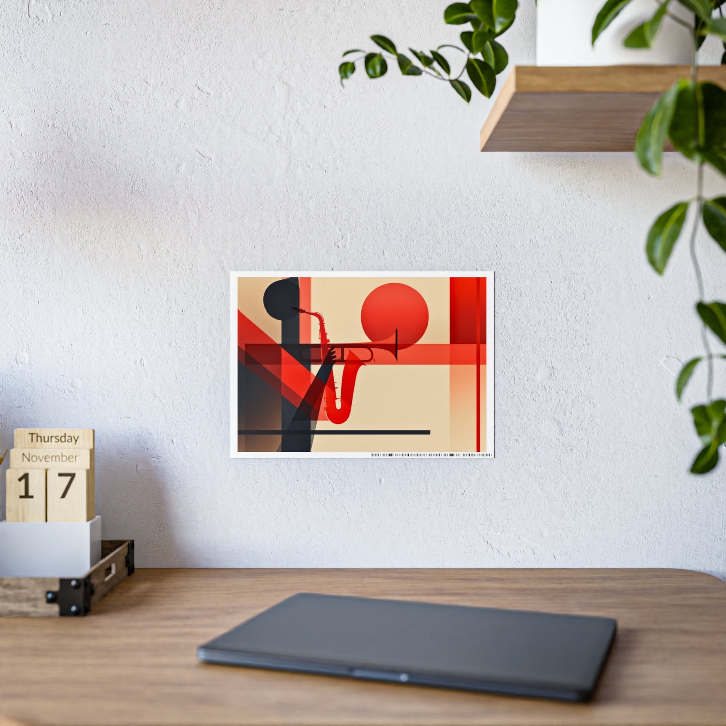 Jazz-Inspired Glossy Poster Art | Abstract Donna II