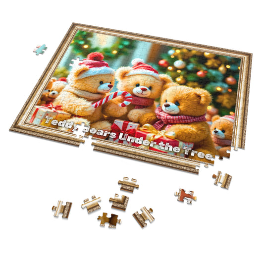 Holiday Teddy Bears Jigsaw Puzzle – Cozy Christmas Fun