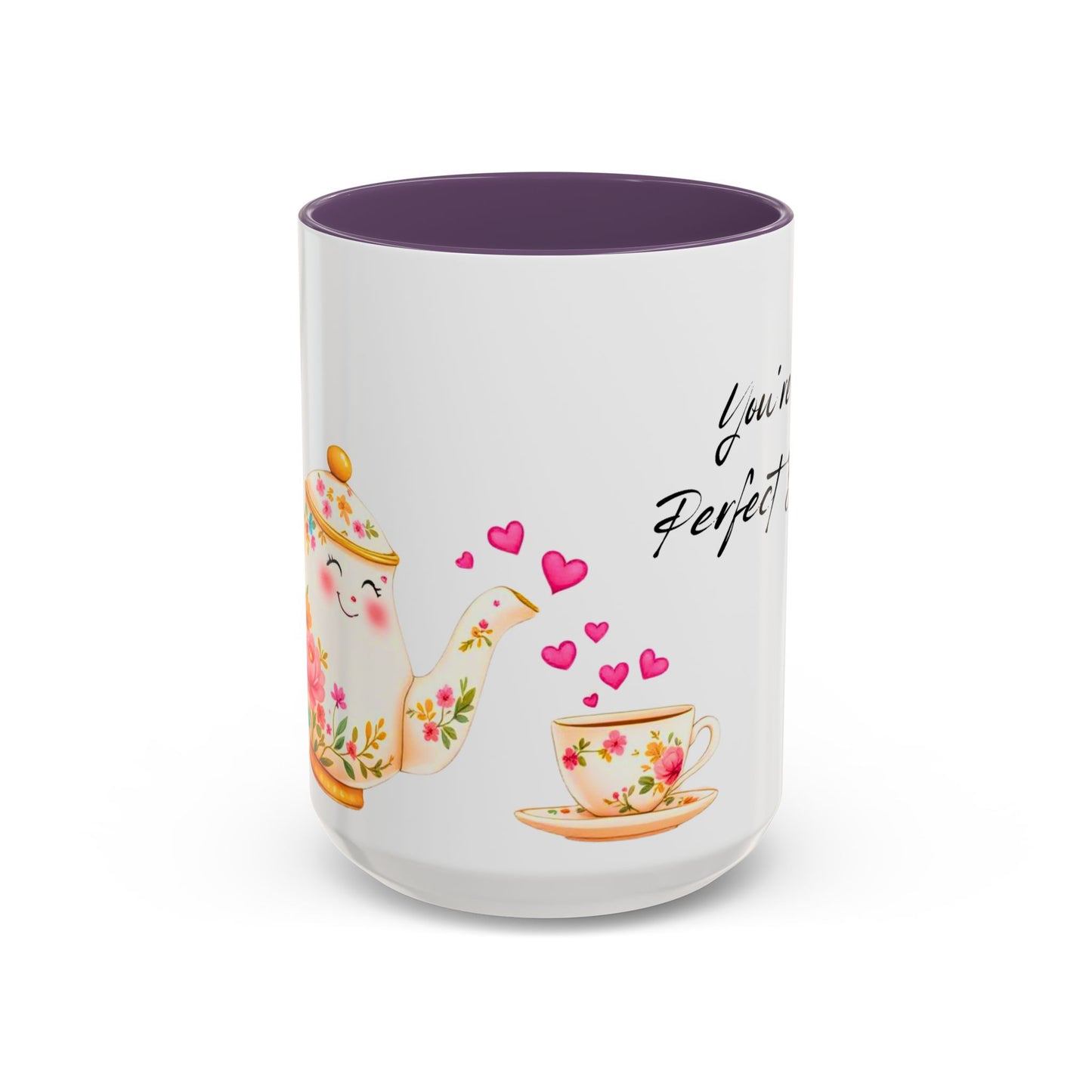 You're My Perfect Blend - Floral Accent Ceramic Mug (11oz, 15oz)