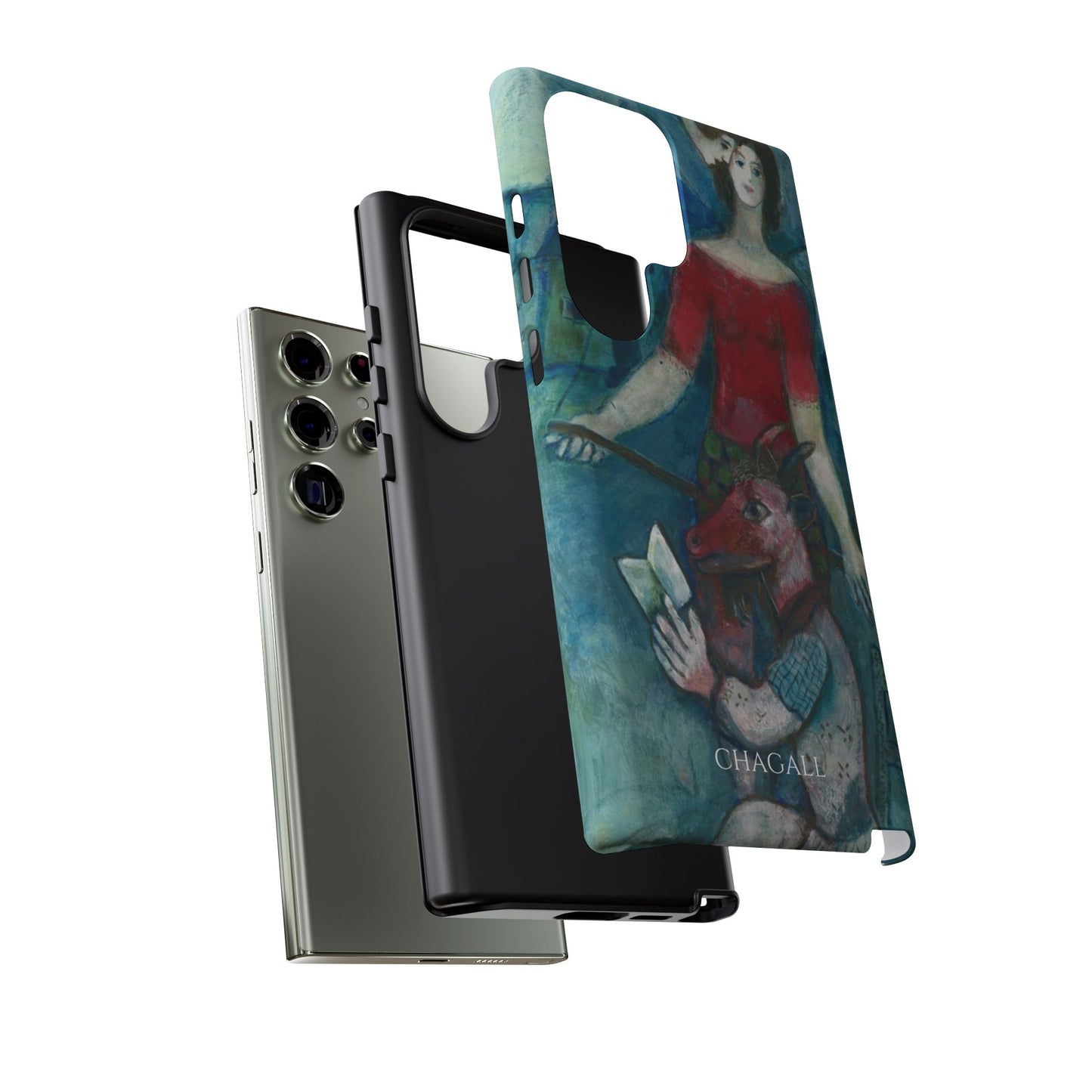 Tough Phone Case for iPhone, Samsung and Google Pixel - Chagall, The Angel and the Reader (1930)