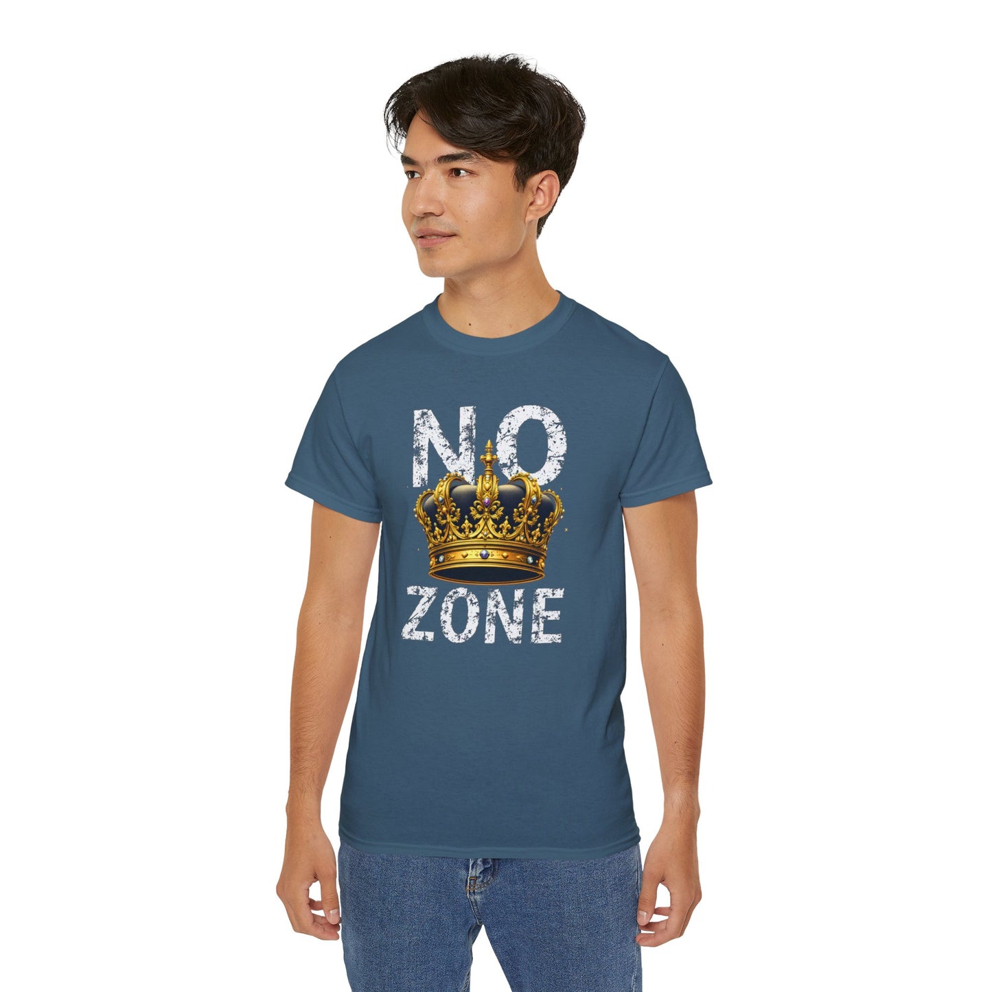 NO KINGS ZONE Graphic Tee | Streetwear T-Shirt with Royal Crown Design