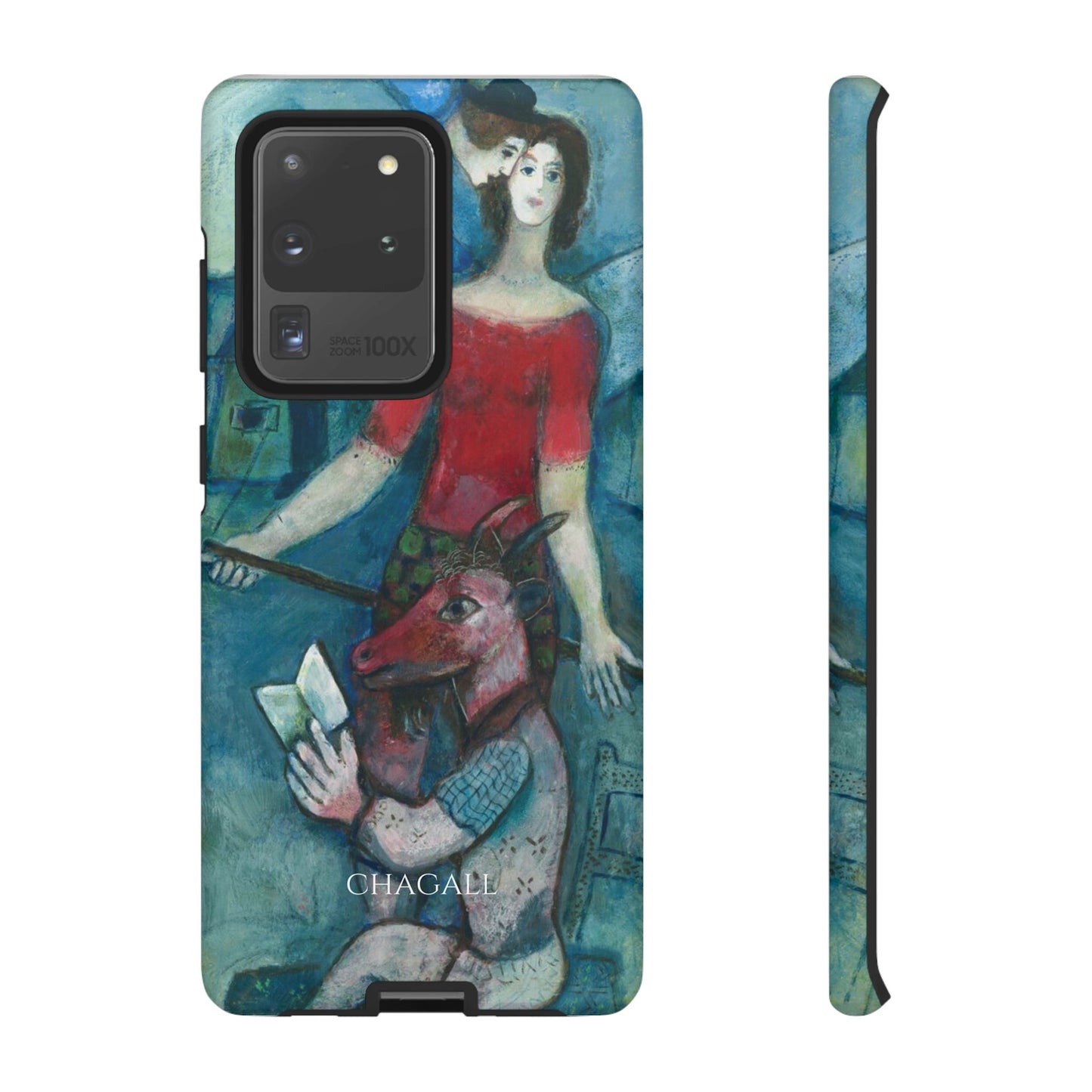 Tough Phone Case for iPhone, Samsung and Google Pixel - Chagall, The Angel and the Reader (1930)