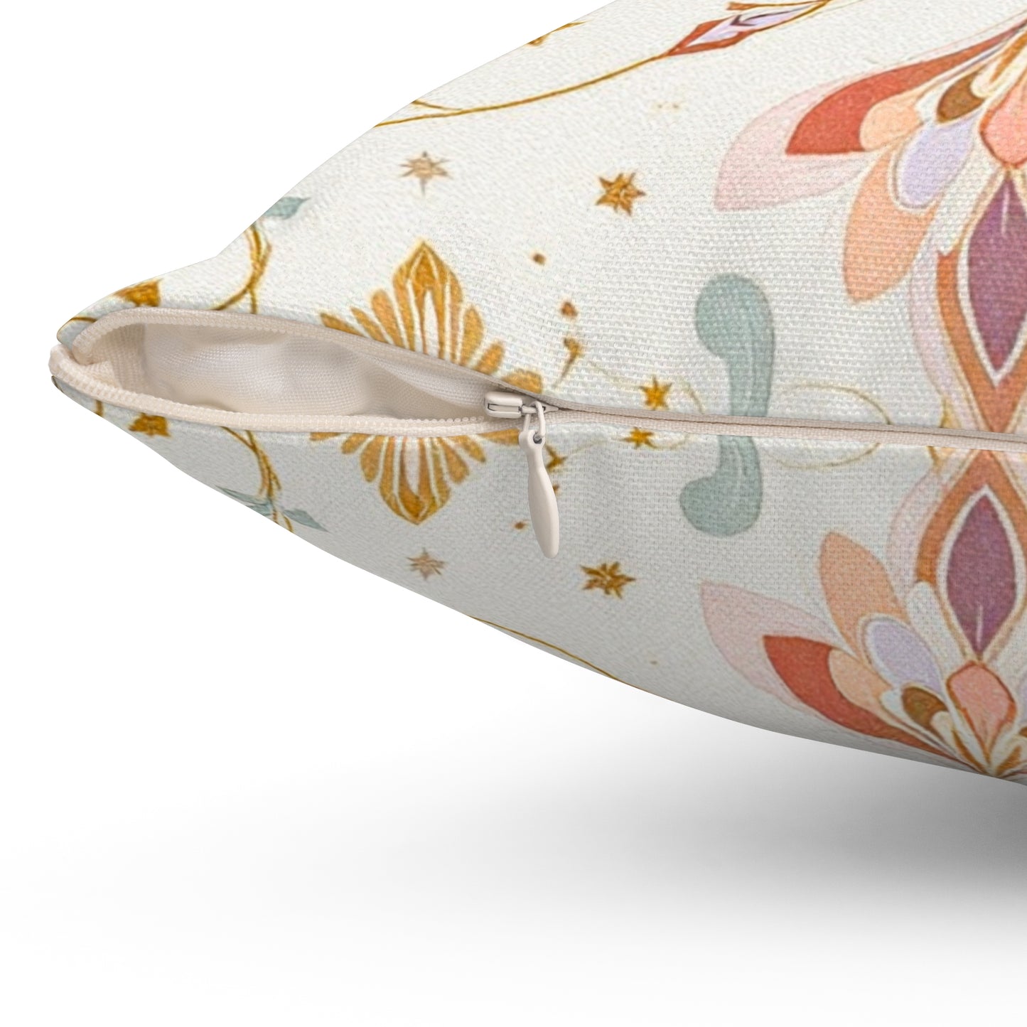 Celestial Elegance – Ornate Pastel Luxe Design Throw Pillow