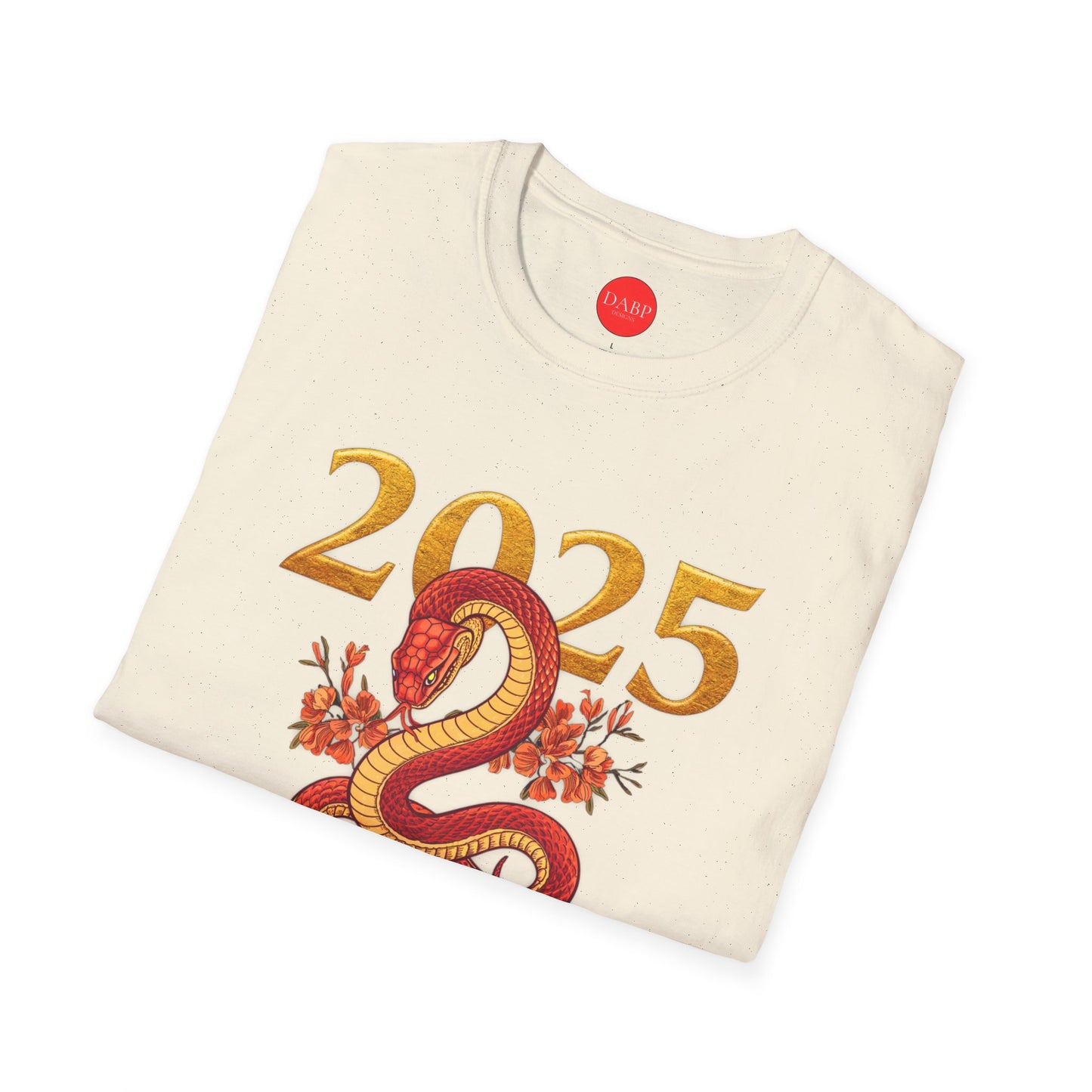 Gildan 64000 Unisex Softstyle Short-sleeve Tee | 2025 Year of the Snake Chinese New Year Design