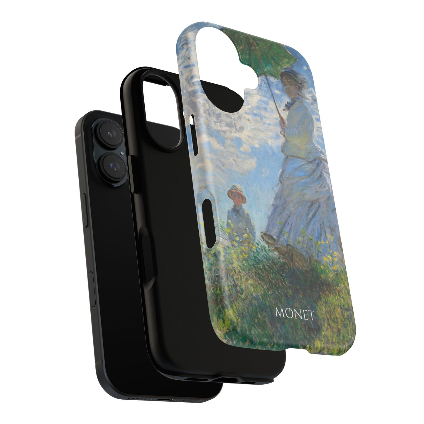 Tough Phone Case for iPhone, Samsung and Google Pixel - Monet, Woman with a Parasol - Madame Monet and Her Son (1875)
