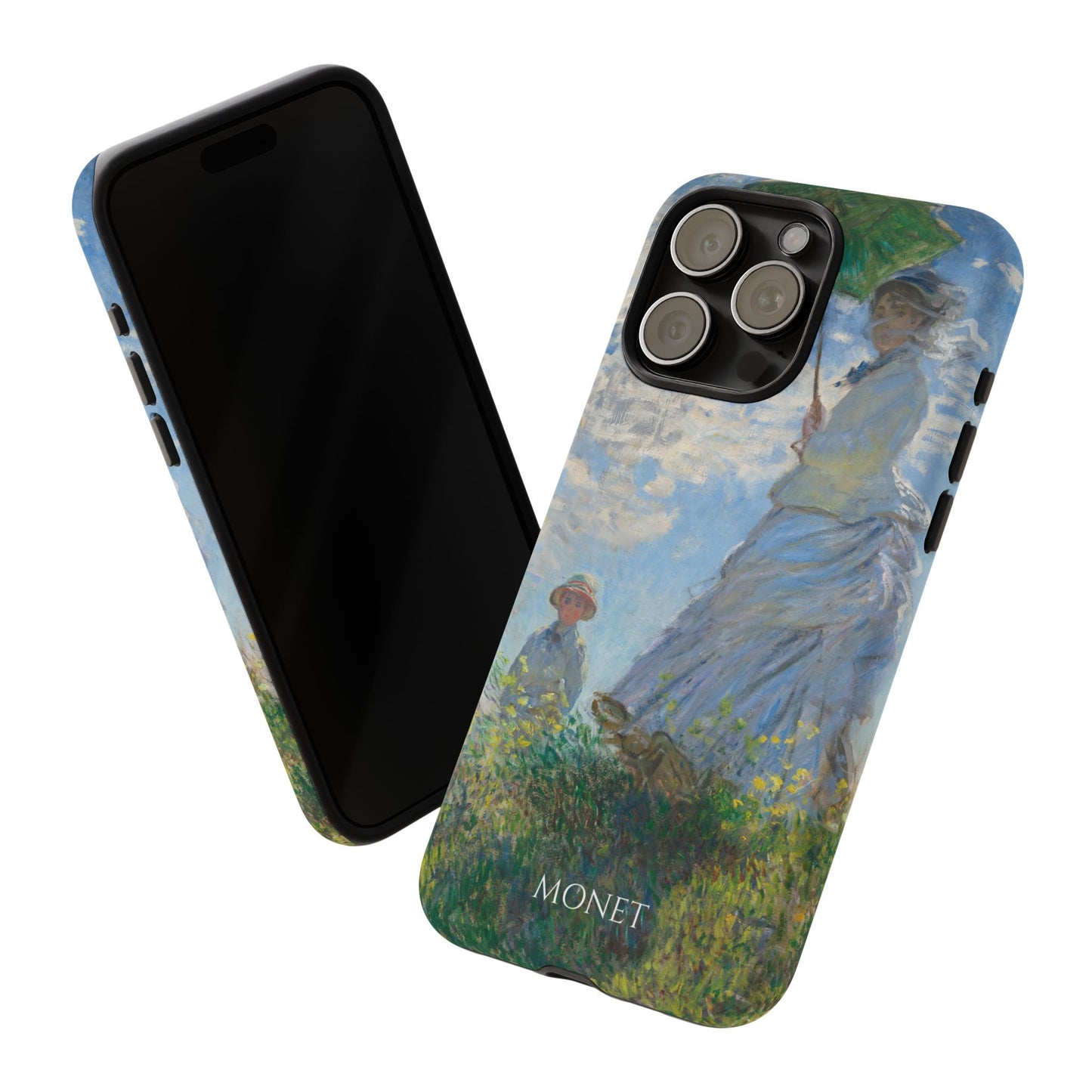 Tough Phone Case for iPhone, Samsung and Google Pixel - Monet, Woman with a Parasol - Madame Monet and Her Son (1875)