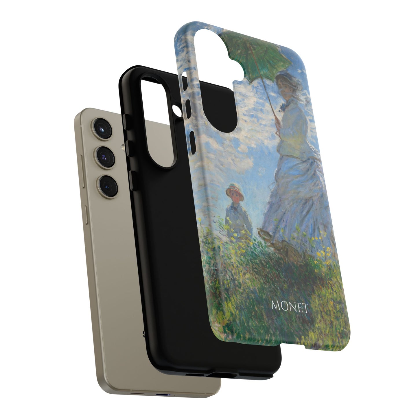 Tough Phone Case for iPhone, Samsung and Google Pixel - Monet, Woman with a Parasol - Madame Monet and Her Son (1875)