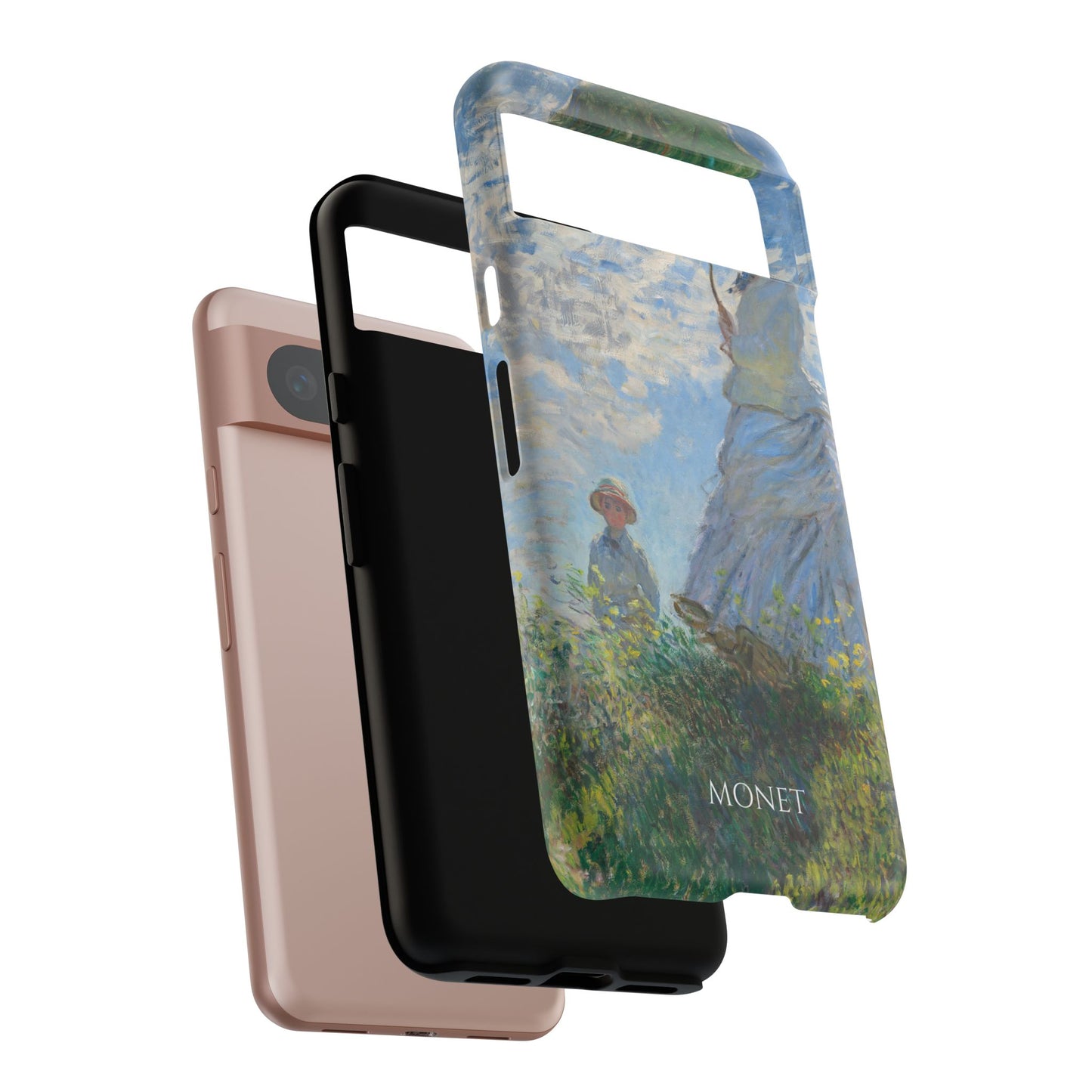 Tough Phone Case for iPhone, Samsung and Google Pixel - Monet, Woman with a Parasol - Madame Monet and Her Son (1875)
