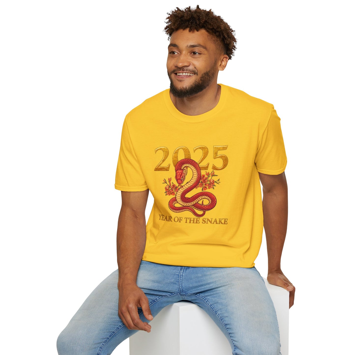 Gildan 64000 Unisex Softstyle Short-sleeve Tee | 2025 Year of the Snake Chinese New Year Design
