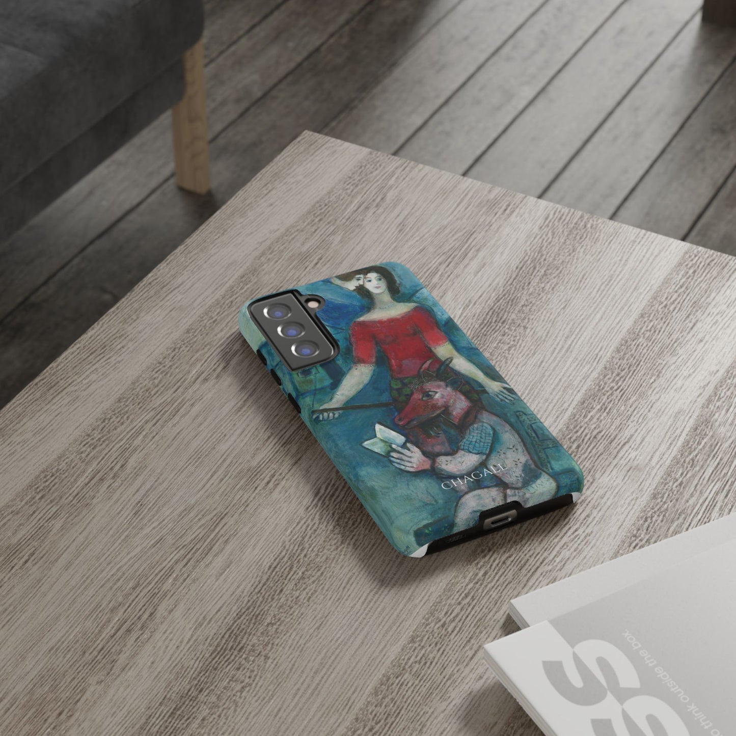 Tough Phone Case for iPhone, Samsung and Google Pixel - Chagall, The Angel and the Reader (1930)