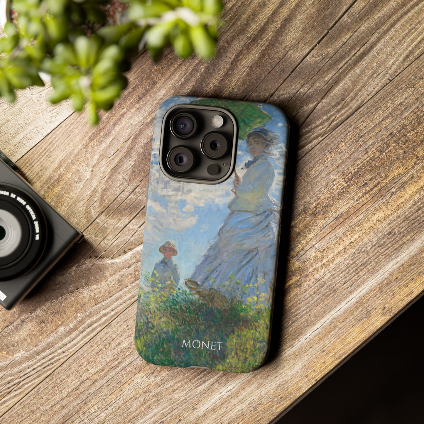 Tough Phone Case for iPhone, Samsung and Google Pixel - Monet, Woman with a Parasol - Madame Monet and Her Son (1875)