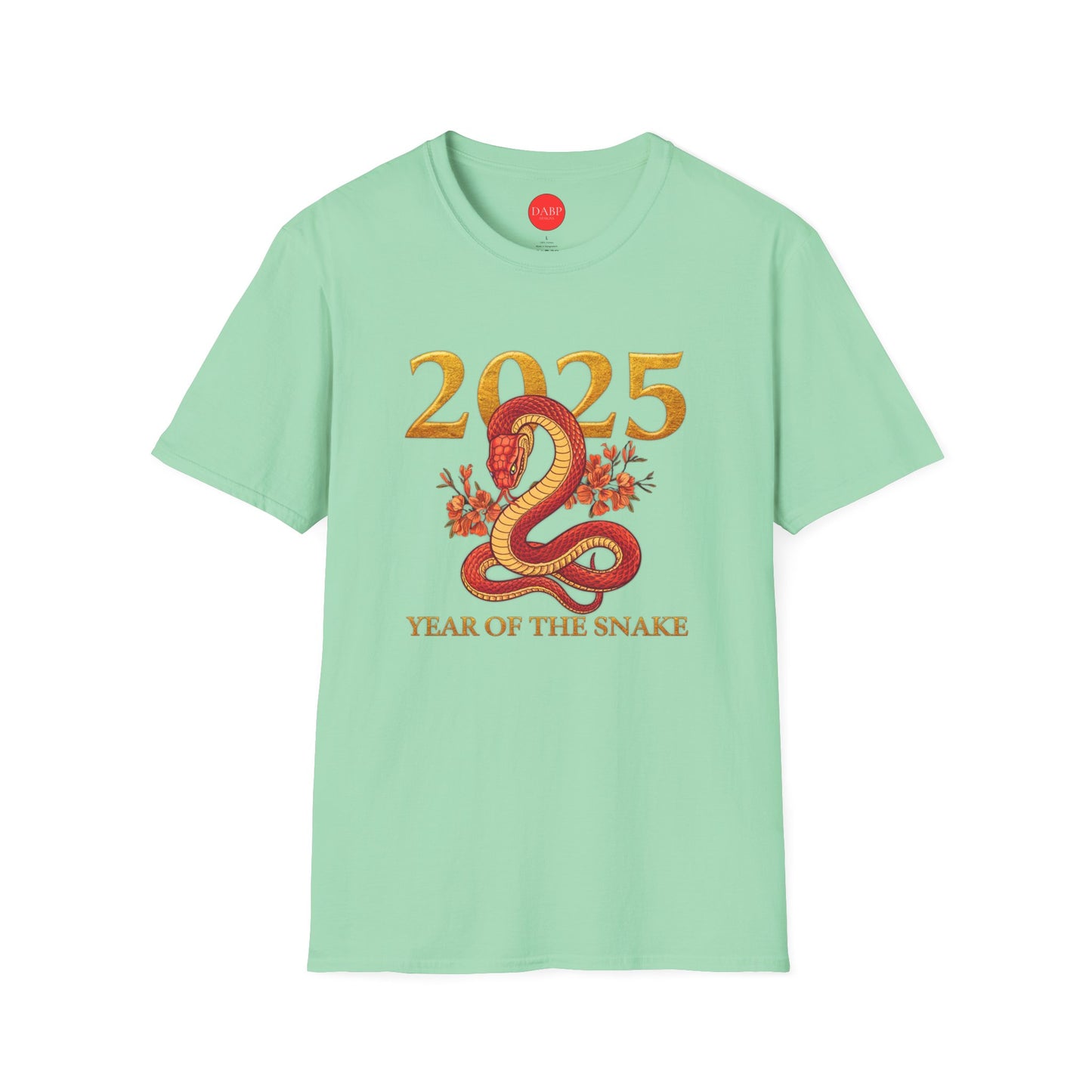 Gildan 64000 Unisex Softstyle Short-sleeve Tee | 2025 Year of the Snake Chinese New Year Design