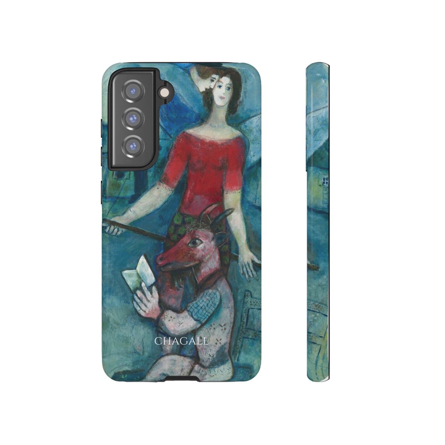 Tough Phone Case for iPhone, Samsung and Google Pixel - Chagall, The Angel and the Reader (1930)