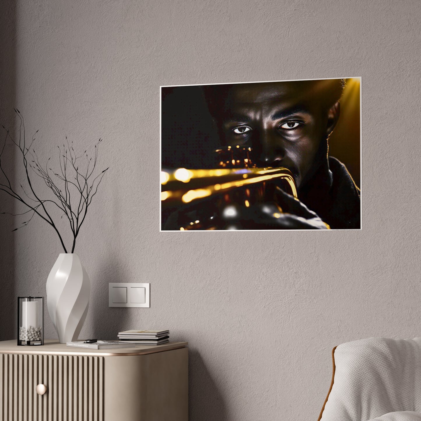 Jazz-Inspired Glossy Poster Art | Electric Tutu