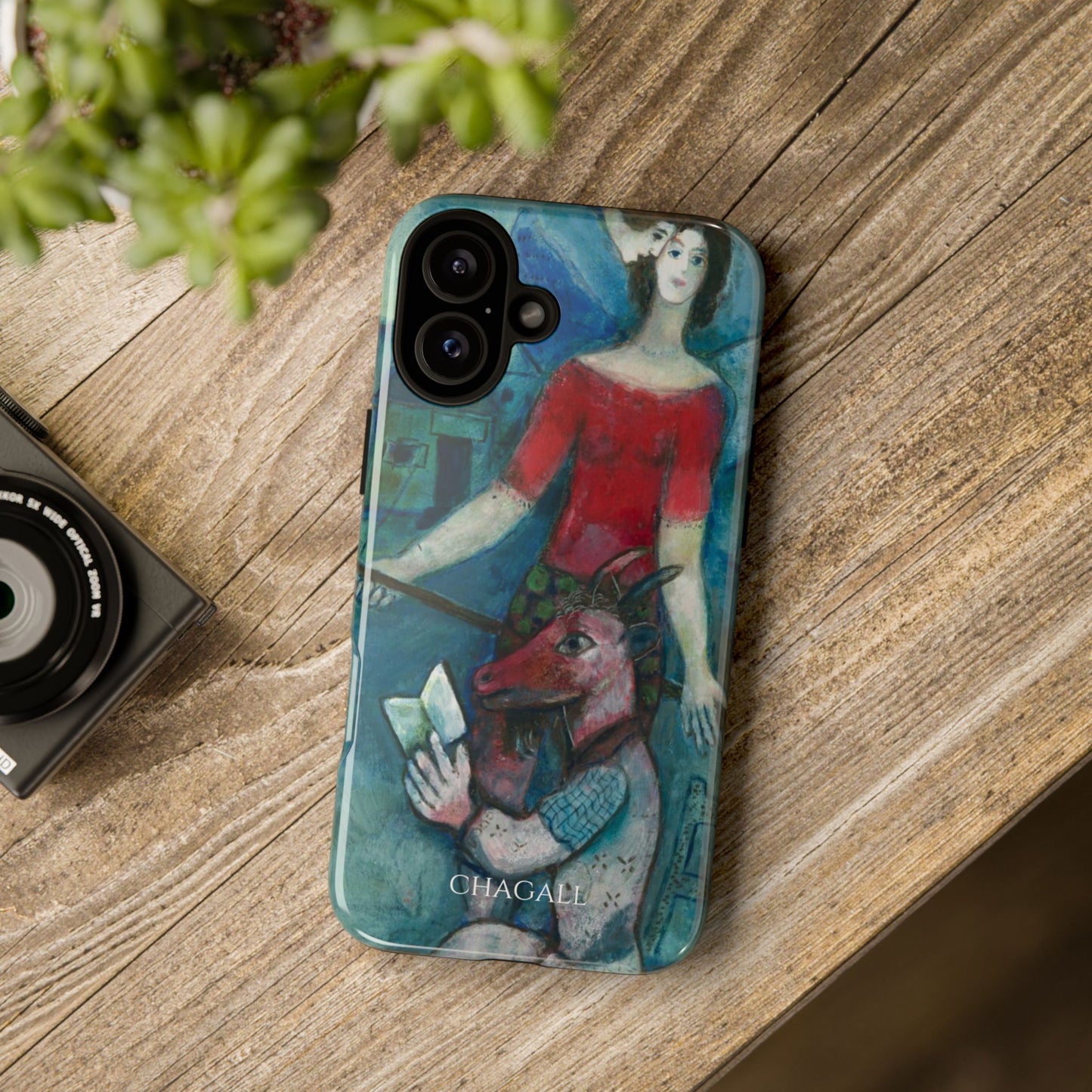 Tough Phone Case for iPhone, Samsung and Google Pixel - Chagall, The Angel and the Reader (1930)