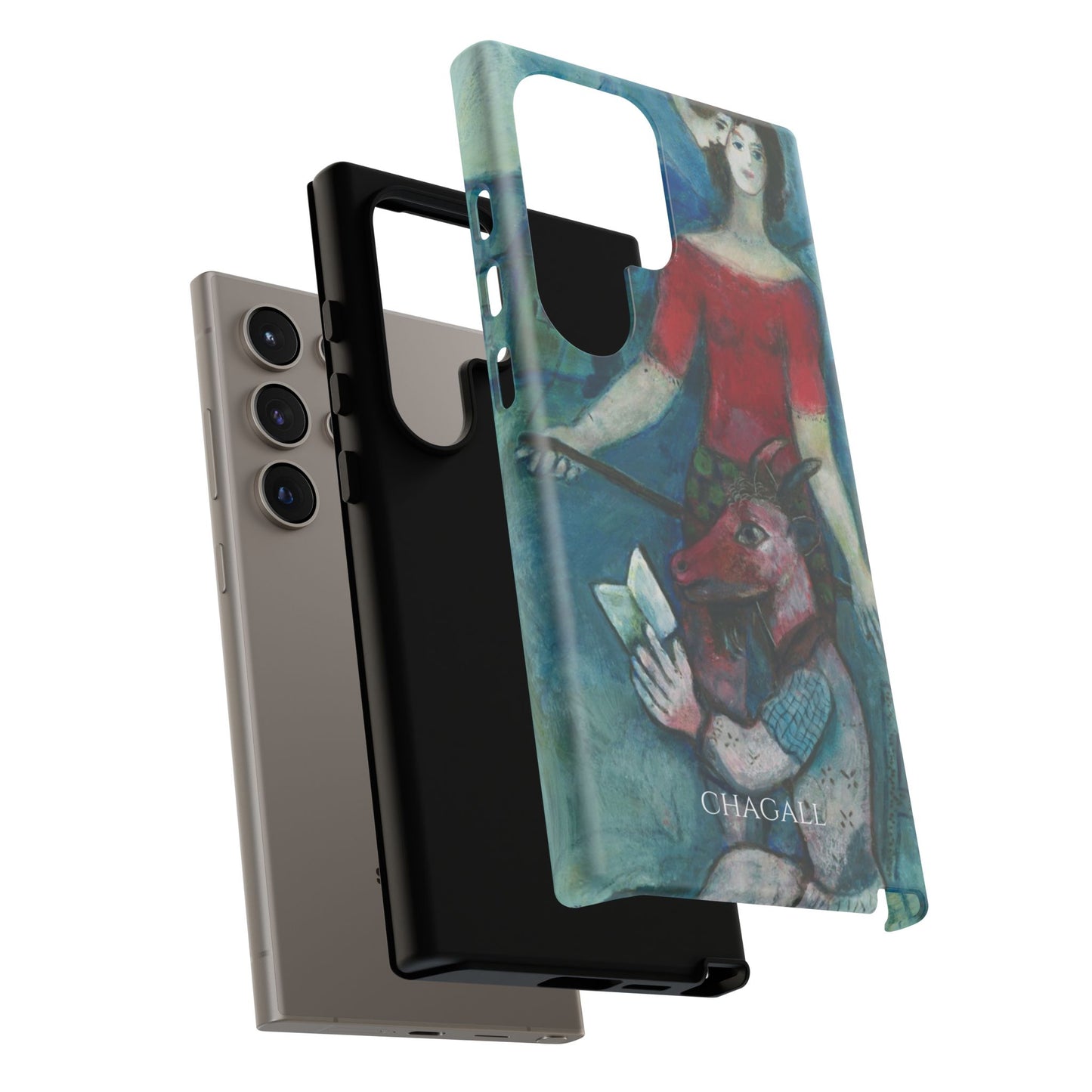 Tough Phone Case for iPhone, Samsung and Google Pixel - Chagall, The Angel and the Reader (1930)