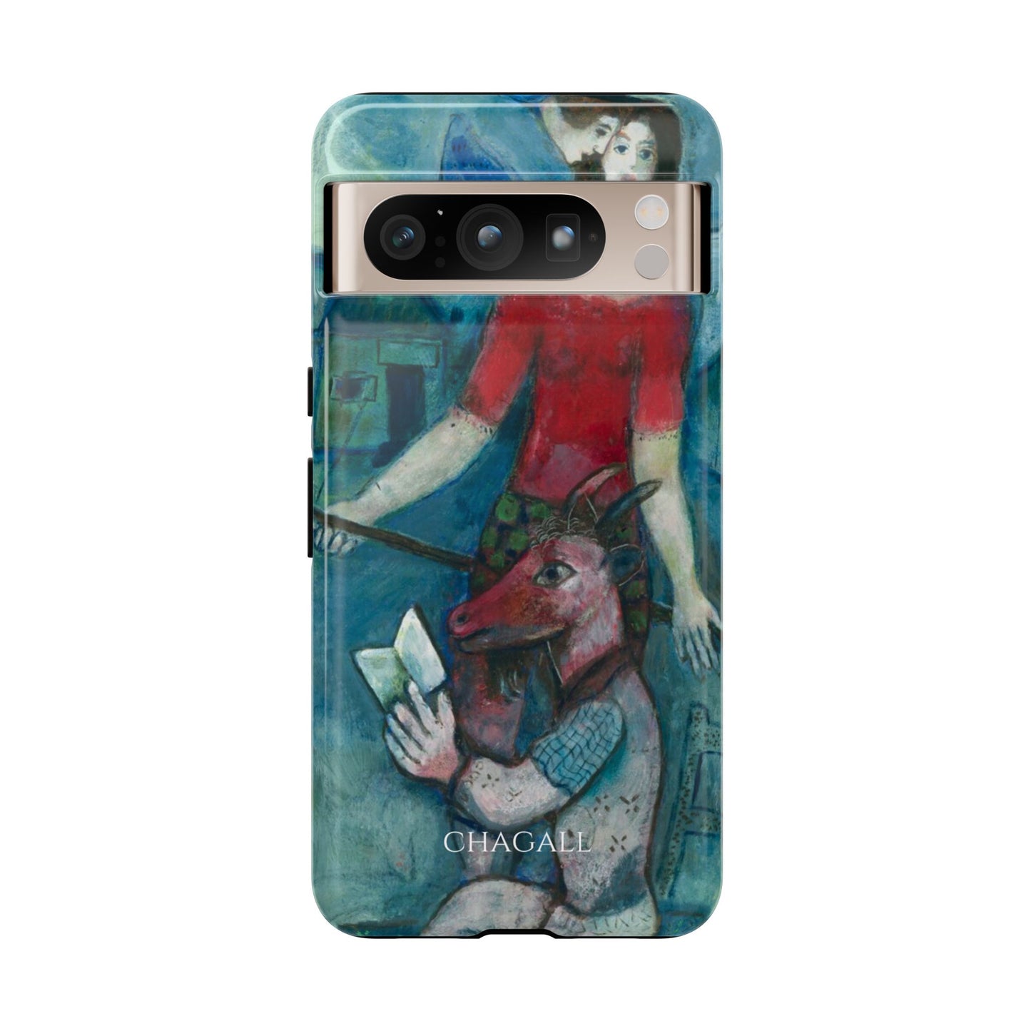 Tough Phone Case for iPhone, Samsung and Google Pixel - Chagall, The Angel and the Reader (1930)