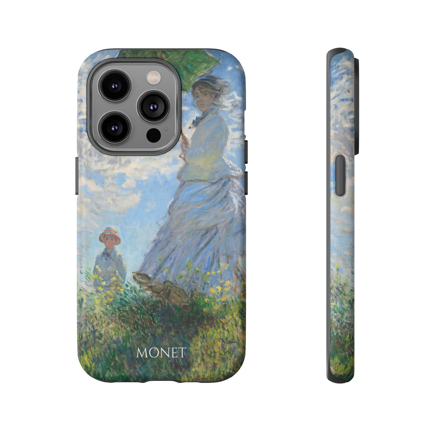 Tough Phone Case for iPhone, Samsung and Google Pixel - Monet, Woman with a Parasol - Madame Monet and Her Son (1875)