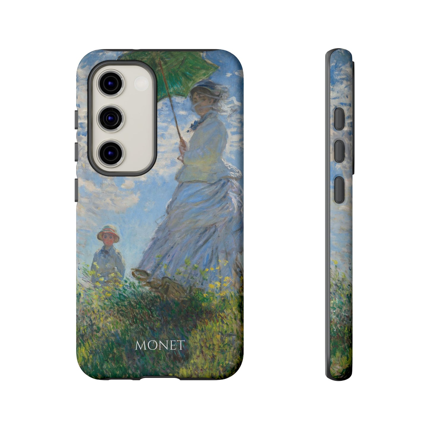 Tough Phone Case for iPhone, Samsung and Google Pixel - Monet, Woman with a Parasol - Madame Monet and Her Son (1875)