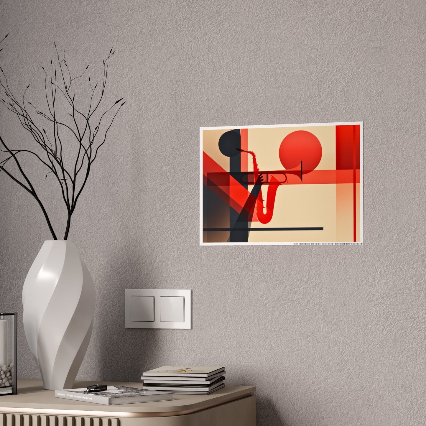 Jazz-Inspired Glossy Poster Art | Abstract Donna II