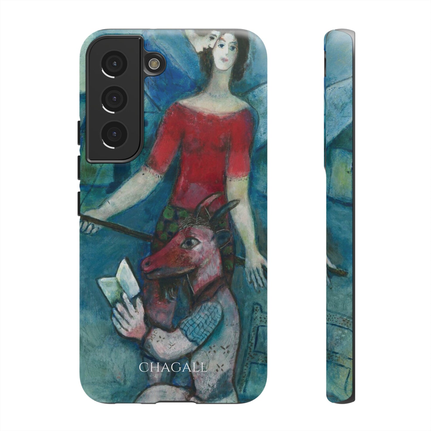 Tough Phone Case for iPhone, Samsung and Google Pixel - Chagall, The Angel and the Reader (1930)