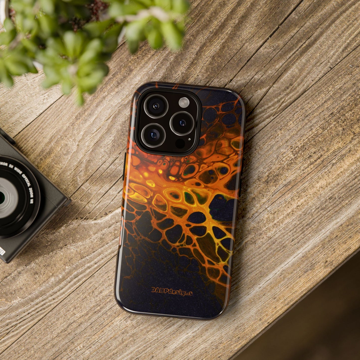 Tough Phone Case for iPhone, Samsung and Google Pixel - DABPdesigns Acrylic Abstract Design (v2)